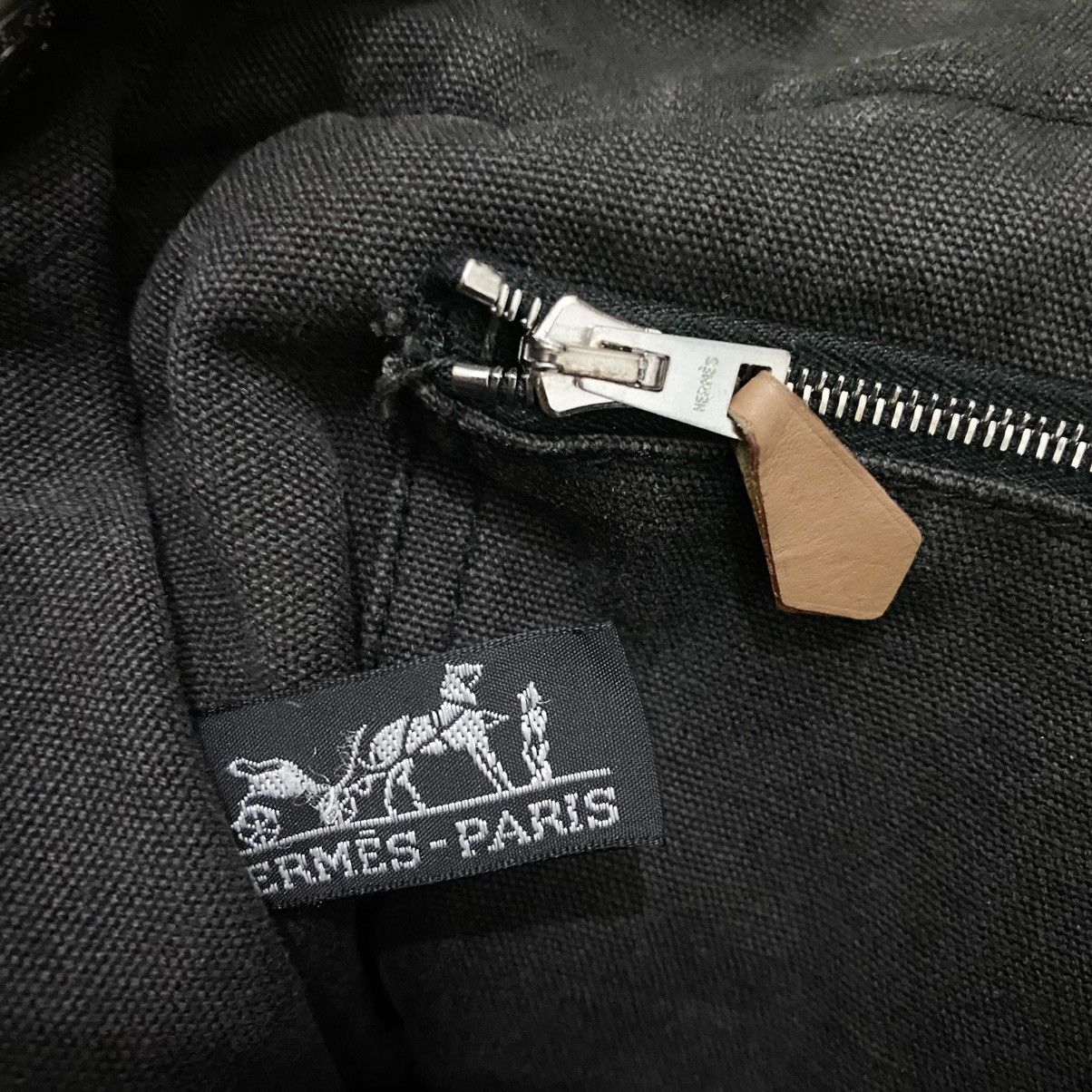 Other HERMES 'Fourre Tour' MM Canvas Tote Bag Black FRANCE Size ONE SIZE - 6 Thumbnail