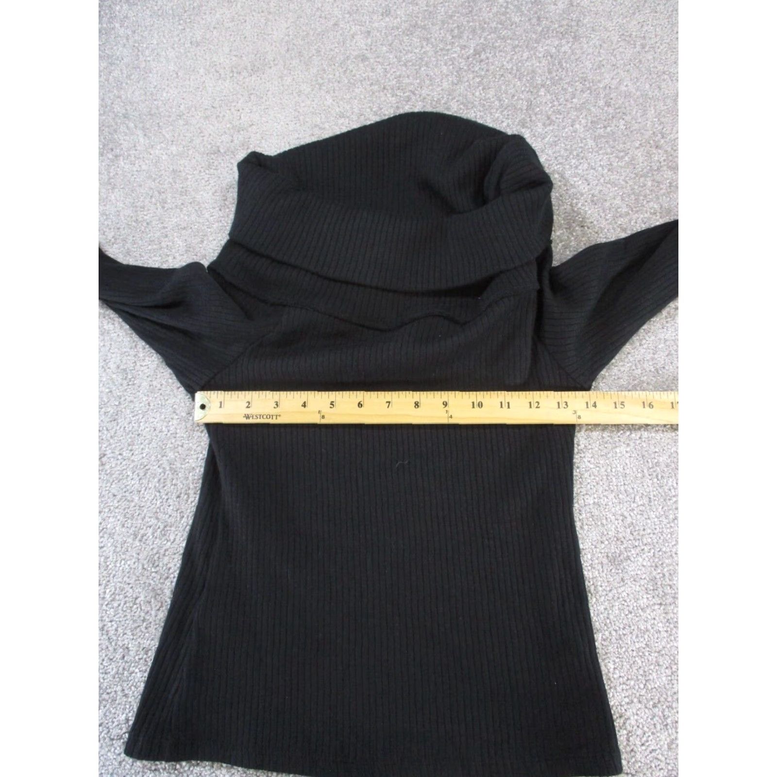 Madewell Madewell Sweater Womens Medium Black Turtleneck Ribbed Cotton Long Sleeve Pullover Womens Size M / US 6-8 / IT 42-44 - 5 Thumbnail