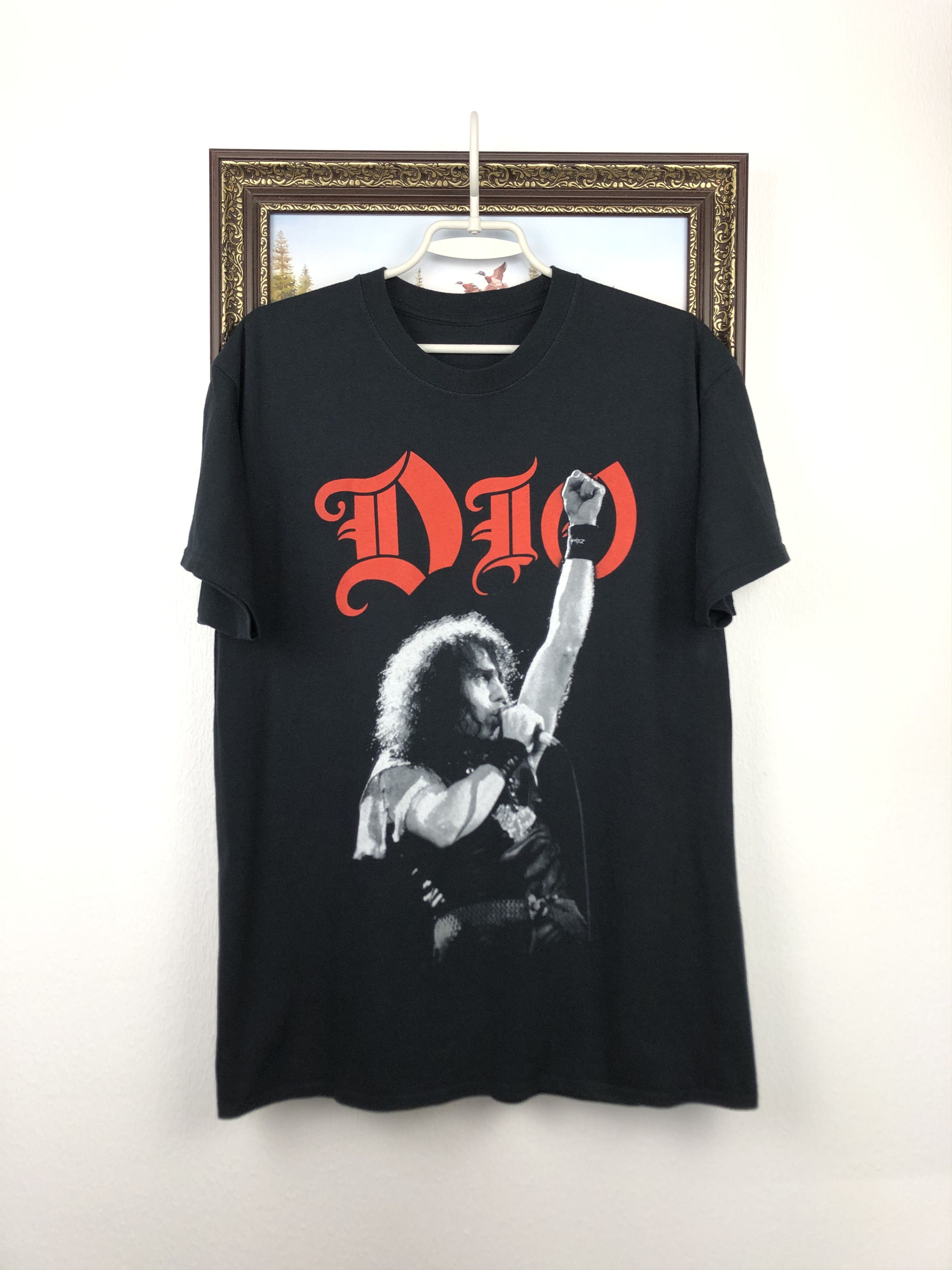 Band Tees Vintage Dio Tour Shirt Band Tee Over Print Black Mens Metal Size US M / EU 48-50 / 2 - 1 Thumbnail