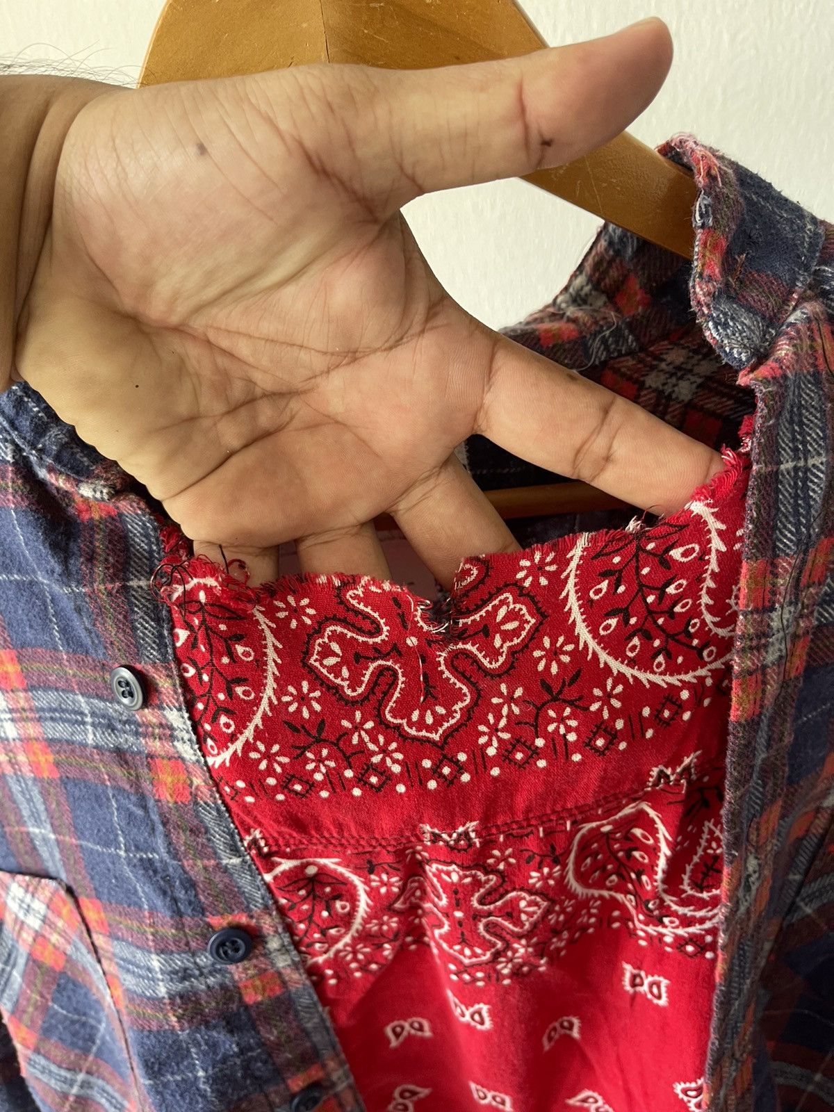 Old Park Old Park Rework Plaid Bandana Shirt A1 Size US M / EU 48-50 / 2 - 6 Thumbnail
