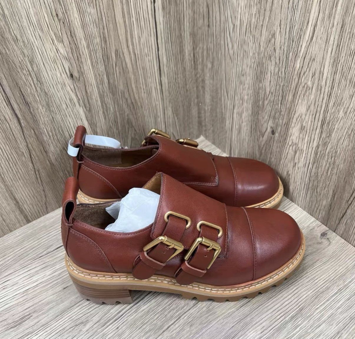 See by Chloe See By Chloe Brown Derby Leather Shoes J41 Size US 8 / IT 38 - 4 Thumbnail