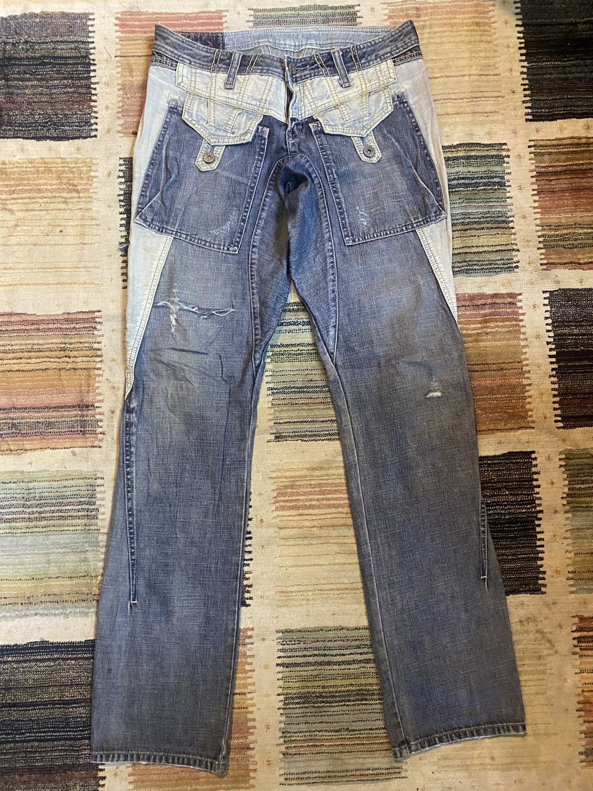Marithe + Francois Girbaud ❗️ Distressed ❗️ Vintage MARITHE FRANCOIS GIRBAUD Pants Size US 32 / EU 48 - 3 Thumbnail
