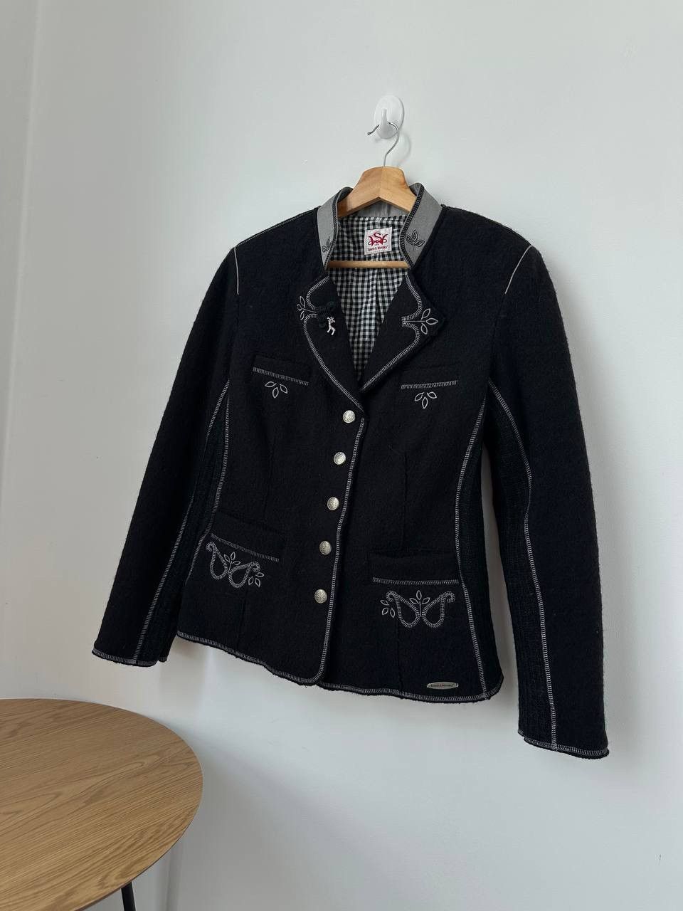 Other UK Vintage Spieth &Wensky Black Wool Jacket German Trachtenwear Size US S / EU 44-46 / 1 - 13 Thumbnail