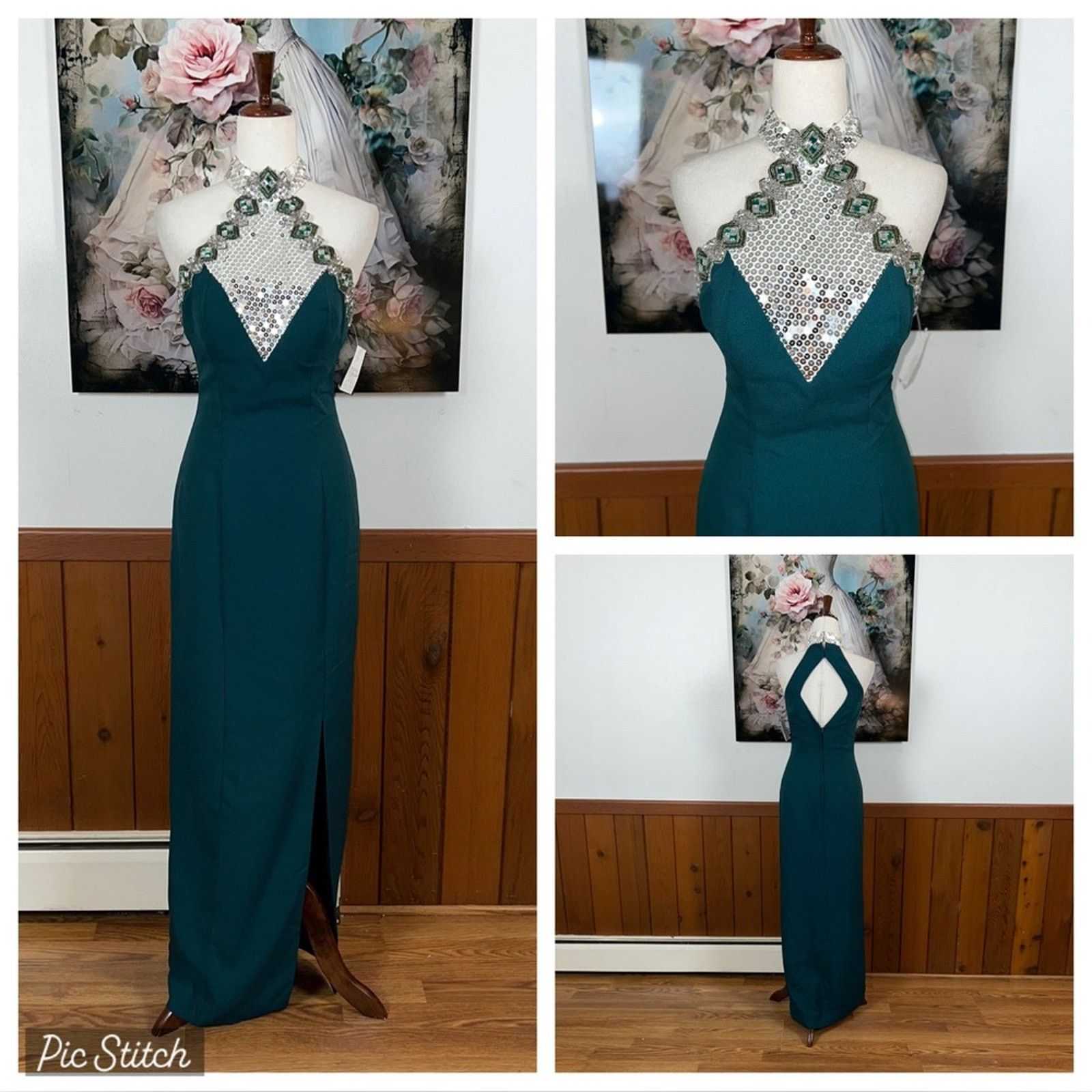 Elegant New Vintage 90s Alyce Designs Evening Gown!