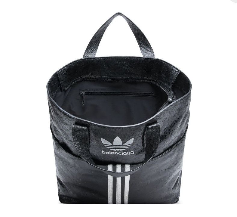 Adidas × Balenciaga 💥LIMITED💥 X Adidas Stripes Leather North South Tote Bag Size ONE SIZE - 2 Thumbnail