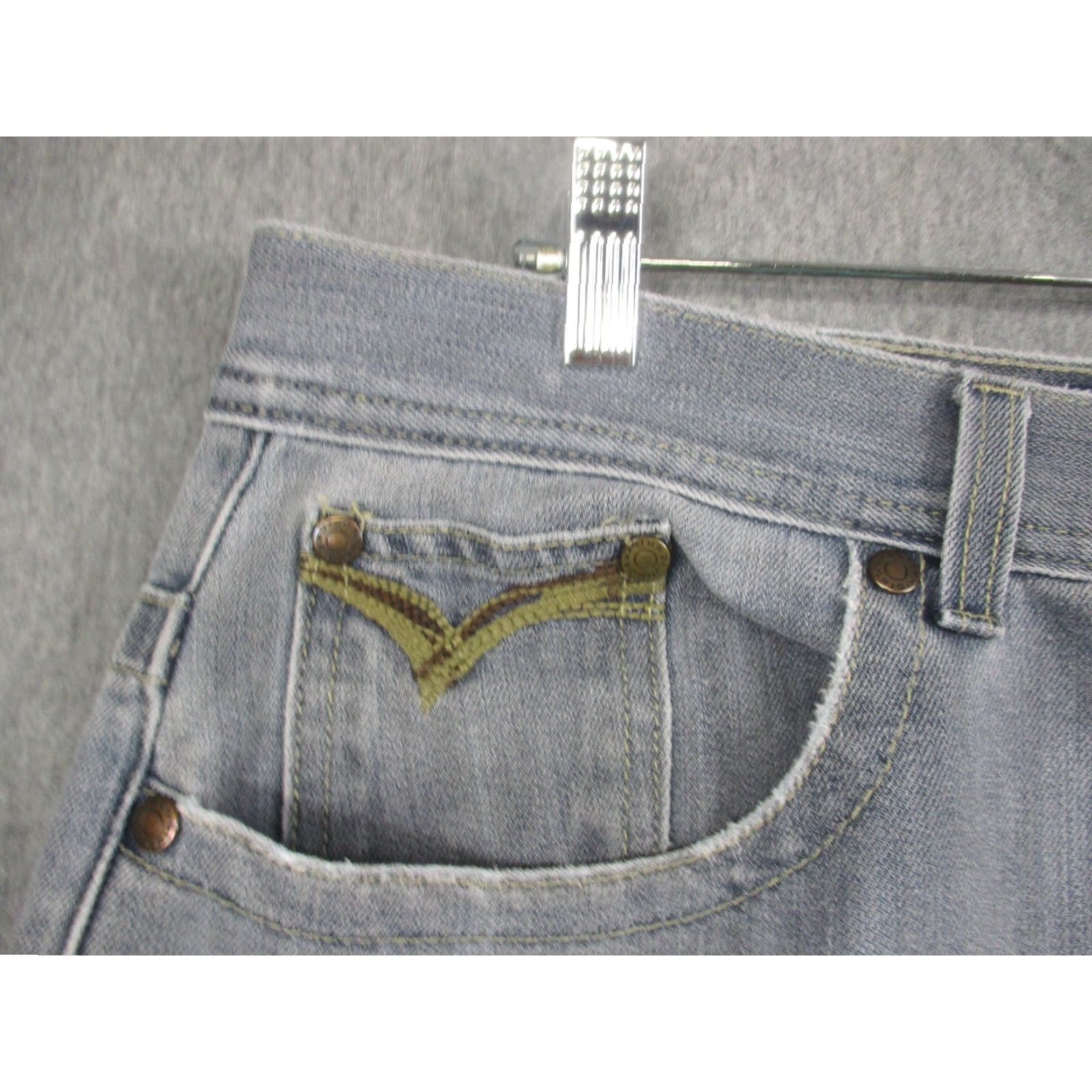 Jordan Craig Jordan Craig Jeans Mens 40x32 Gray Loose Fit Light Wash Denim Straight Leg Size US 40 / EU 56 - 4 Thumbnail