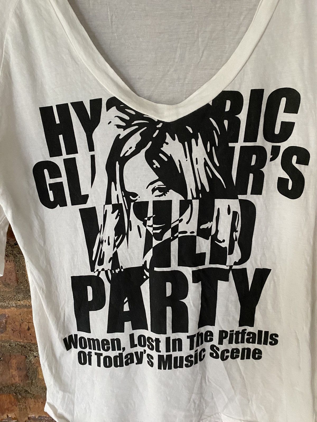 Hysteric Glamour HG wild party wide neck tee Size US M / EU 48-50 / 2 - 3 Thumbnail