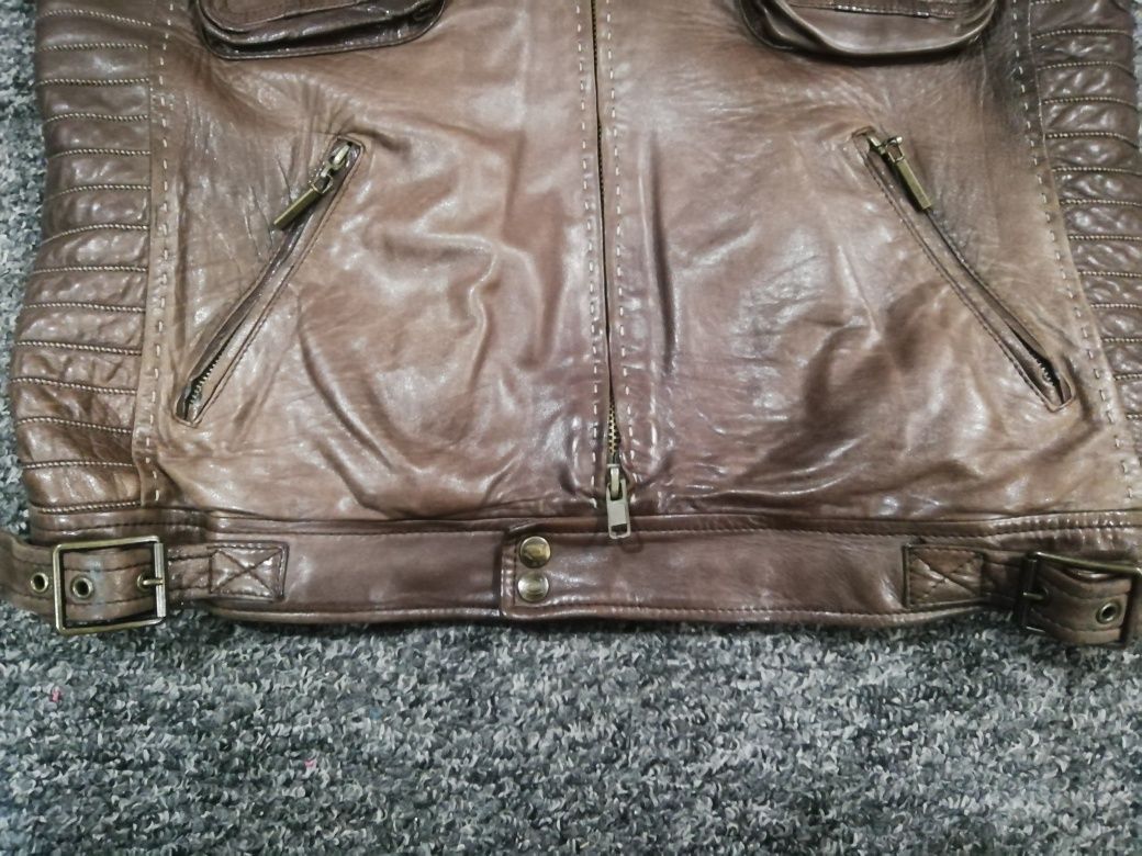 Just Cavalli Just Cavalli Aviator Leather Jacket Size US XL / EU 56 / 4 - 8 Thumbnail