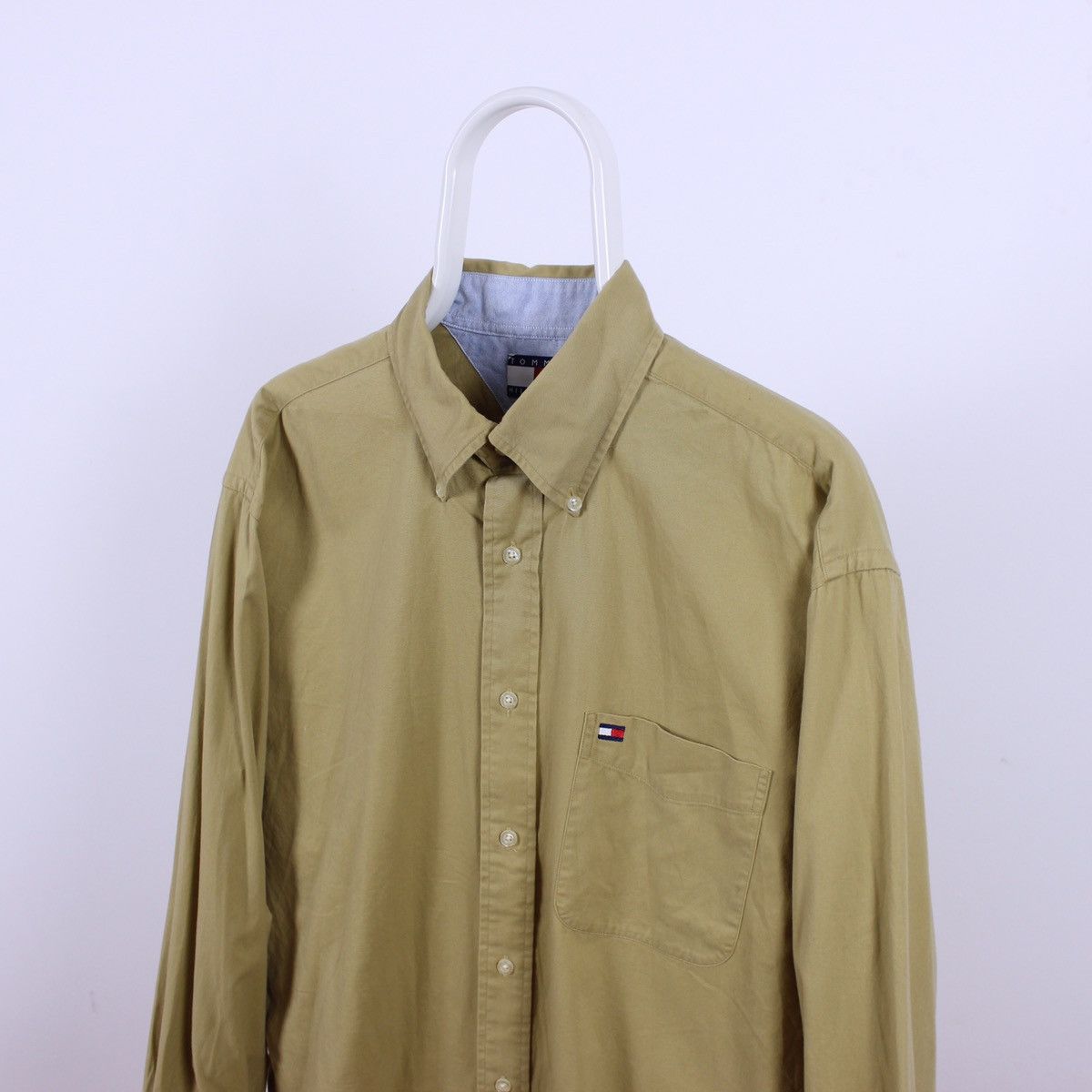 Tommy Hilfiger Vintage Tommy Hilfiger Long Sleeve Shirt Size US L / EU 52-54 / 3 - 1 Thumbnail