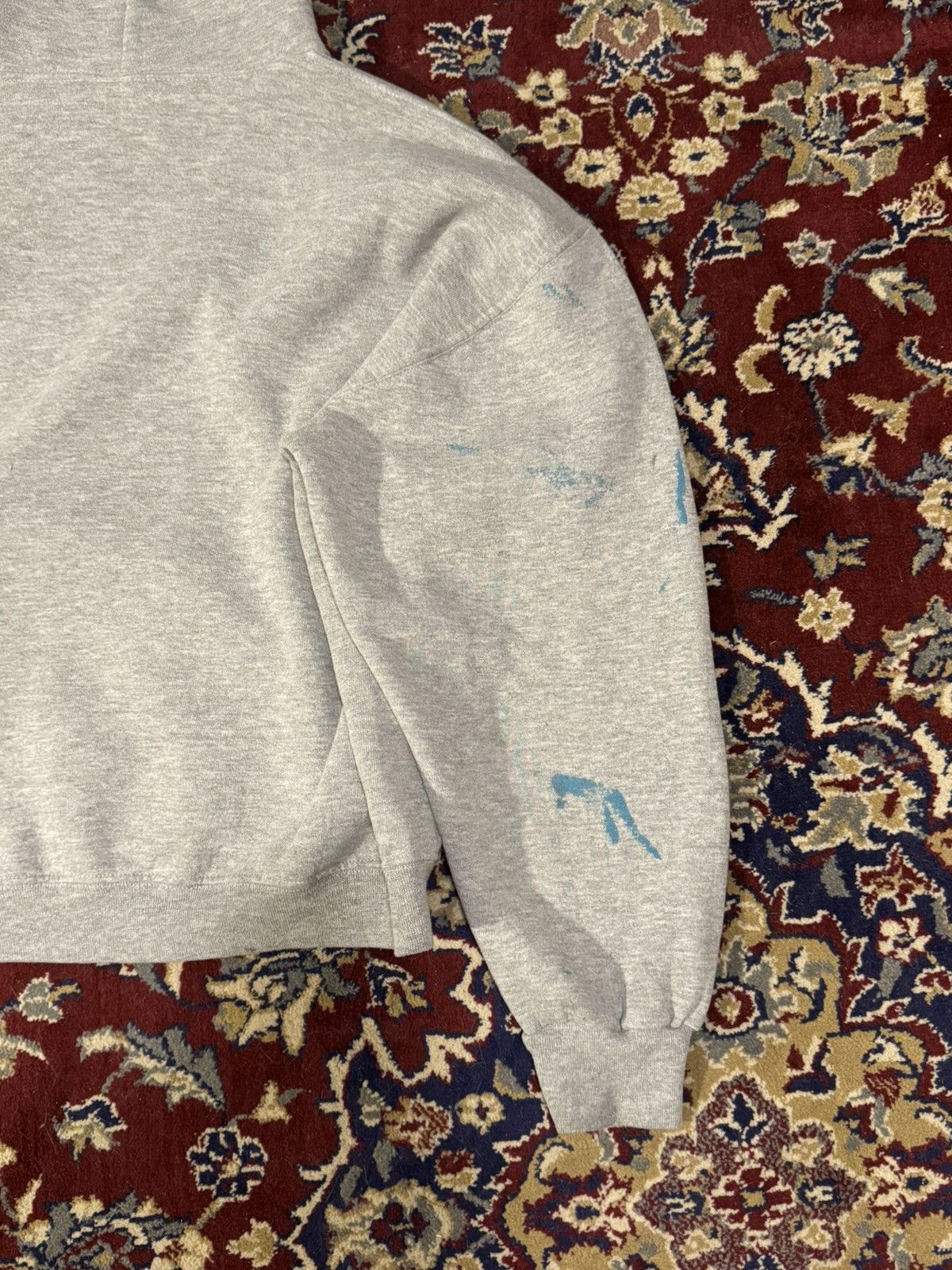 Russell Athletic Vintage Russel Heather Grey Cropped Hoodie Size US XL / EU 56 / 4 - 6 Thumbnail