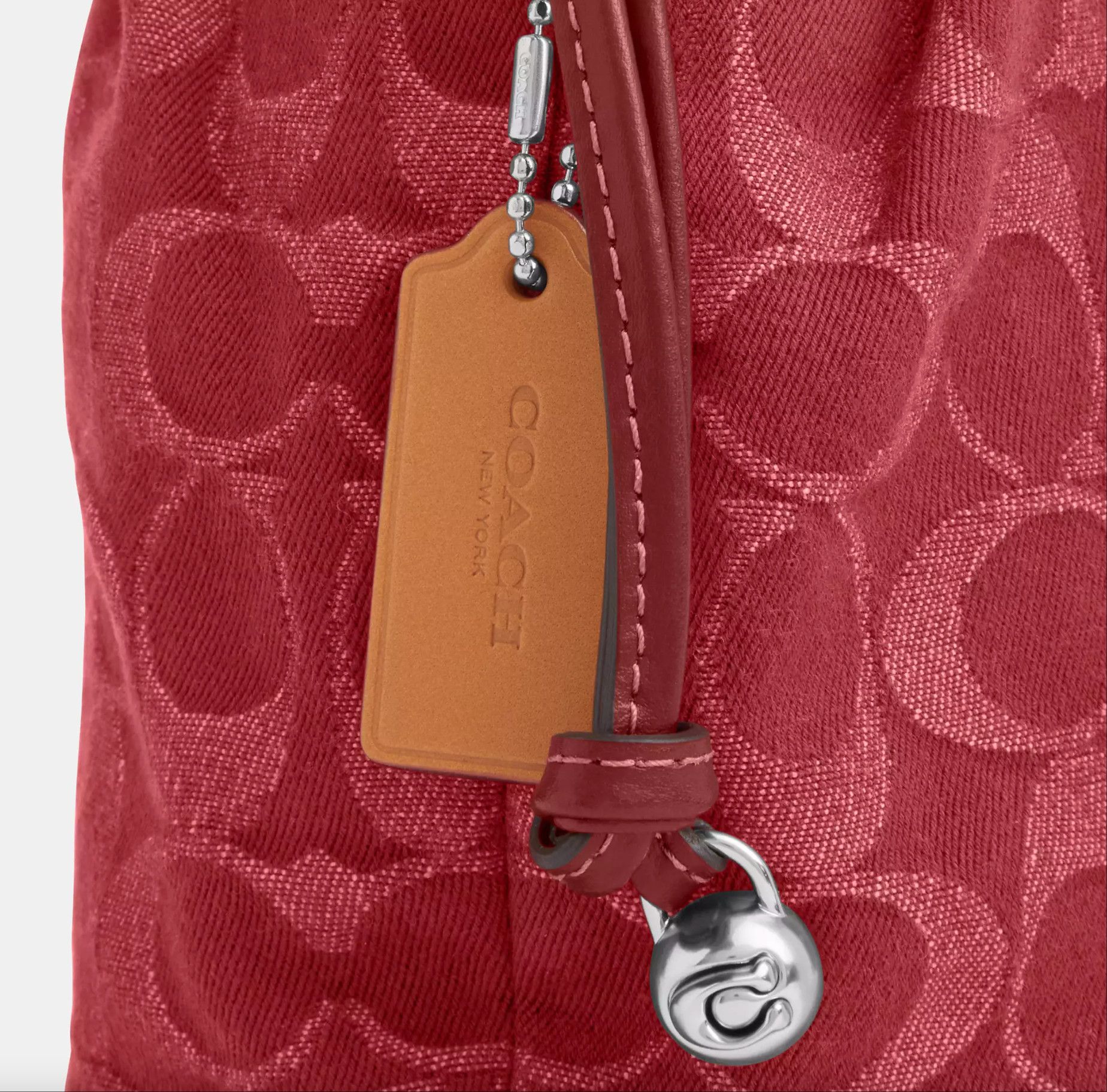 Coach Faye Mini Drawstring Bag In Signature Denim CCZ45 Size ONE SIZE - 12 Thumbnail