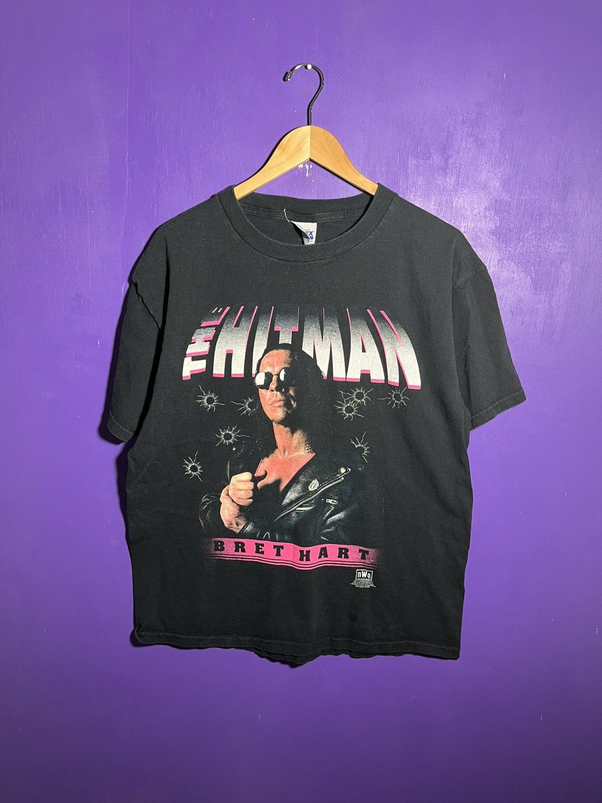 Vintage × WWF Vintage 1998 WWF Bret Hart the hitman t-shirt Size US L / EU 52-54 / 3 - 1 Thumbnail