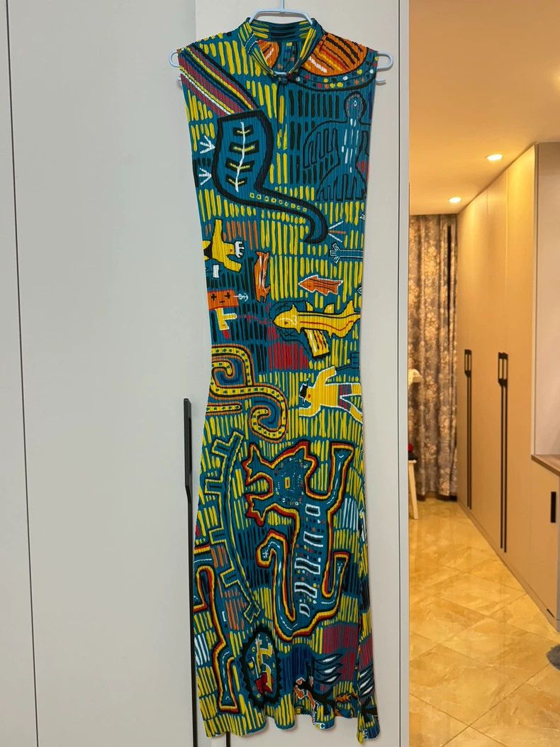 Issey Miyake Issey Miyake size:5 Colorful little monster Chinese dress Size XS / US 0-2 / IT 36-38 - 6 Thumbnail
