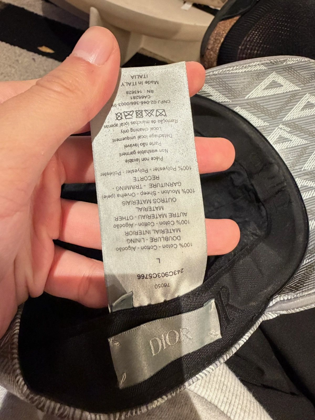 Dior STEAL! Dior CD Diamond Baseball Hat Size ONE SIZE - 7 Thumbnail