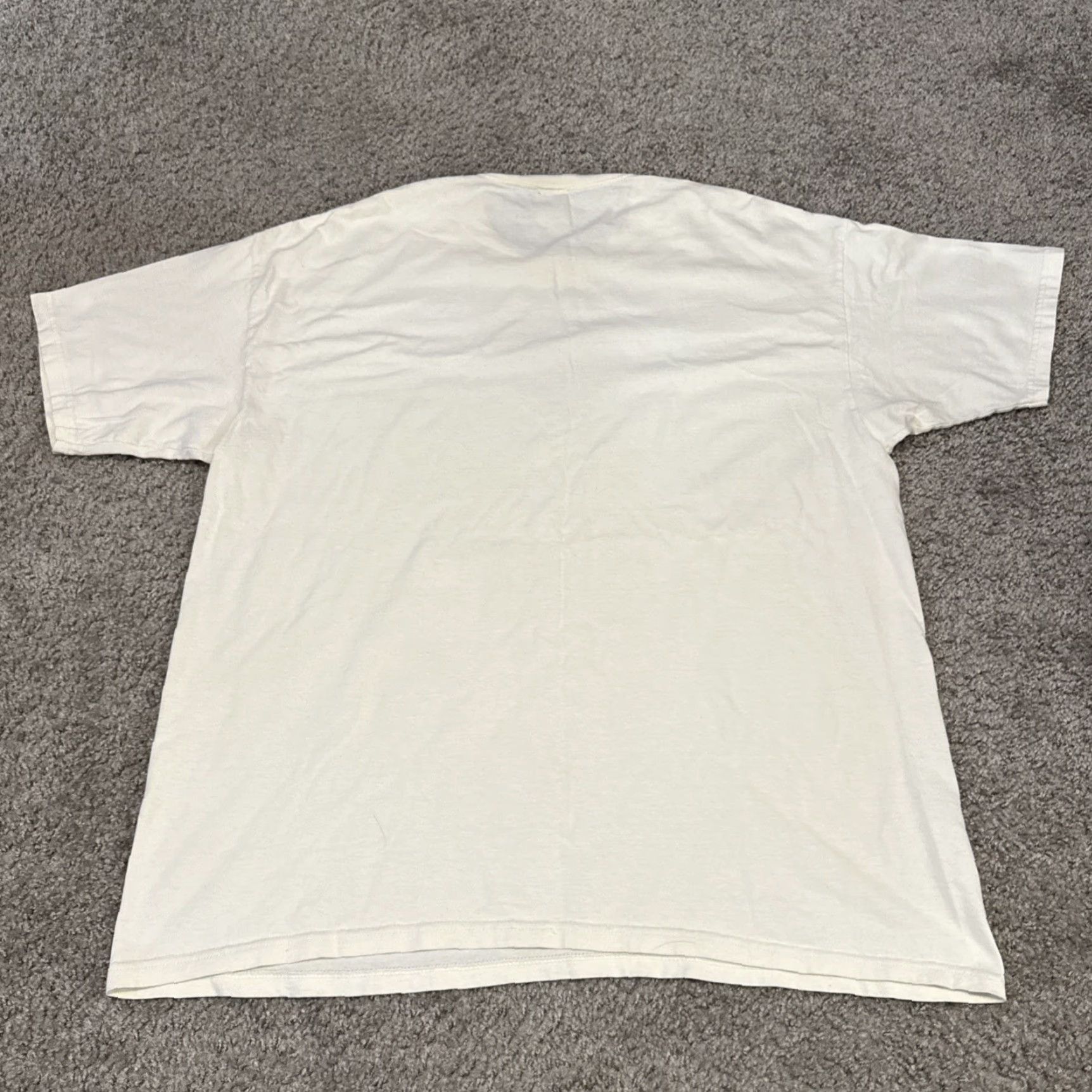 Anvil VINTAGE 90s Flowers Garden Art Nature T-Shirt Anvil Cream Unisex Adults 2XL Boys Girls Mens Womens Cute Light Yellow Size US XXL / EU 58 / 5 - 7 Thumbnail