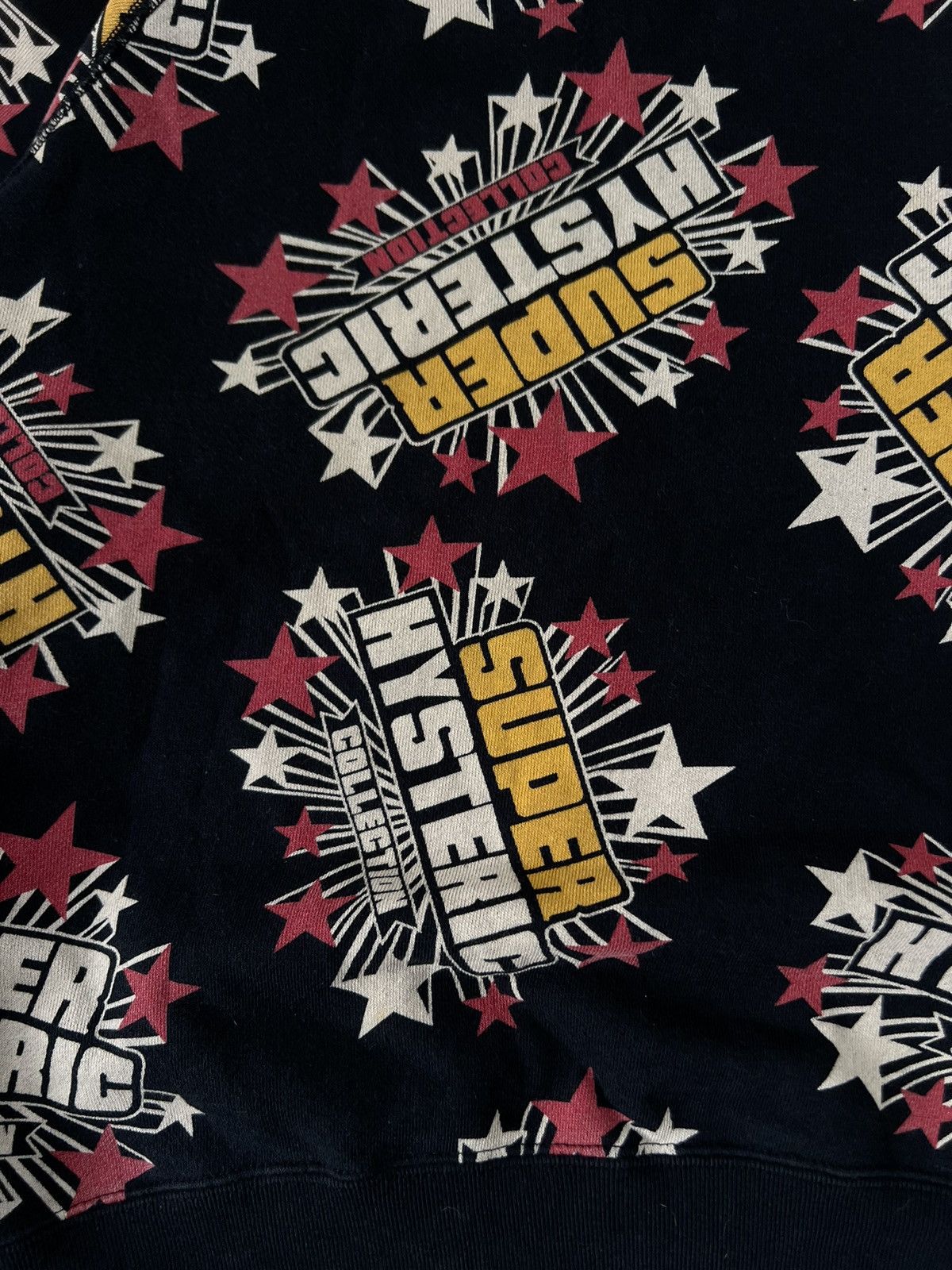 SUPER HYSTERIC GLAMOUR EXTREMLY RARE CREWNECK Y2K BOXY