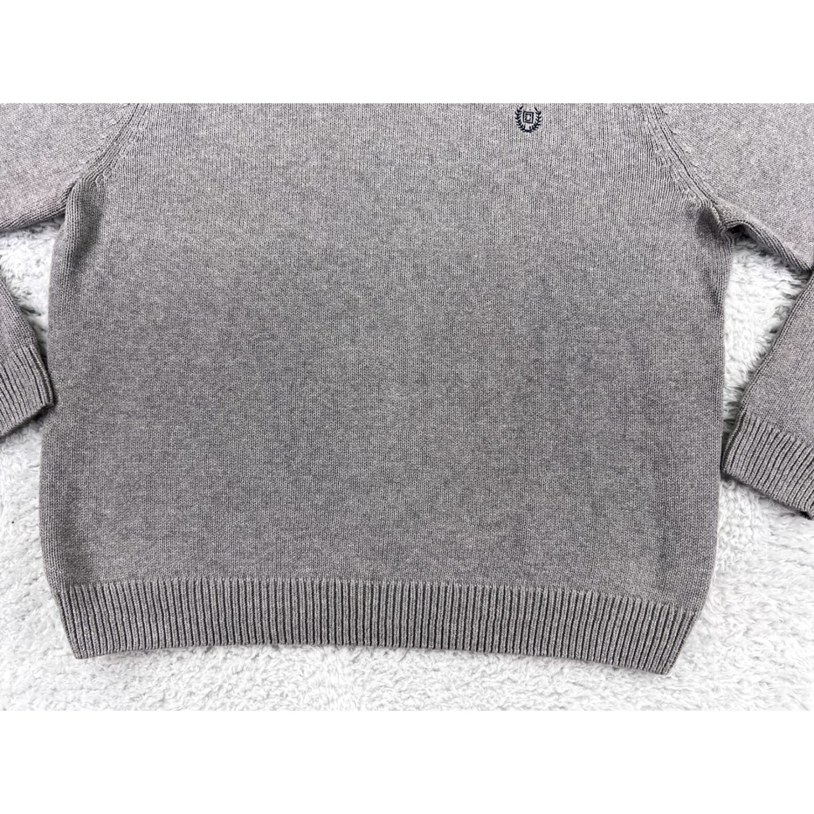 Chaps VINTAGE Chaps Sweater Mens XL Gray Knit 100% Cotton Crew Neck Embroidered Logo Shirt? Size US XL / EU 56 / 4 - 5 Thumbnail