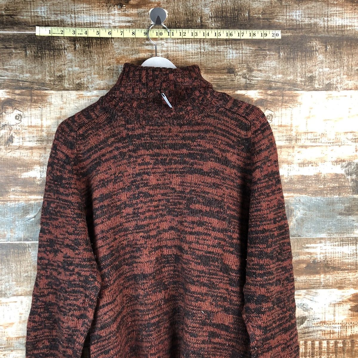 Homespun Knitwear × Japanese Brand Japanese Brand Turtle Neck Orange Knitwear #A2495 Size M / US 6-8 / IT 42-44 - 12 Thumbnail