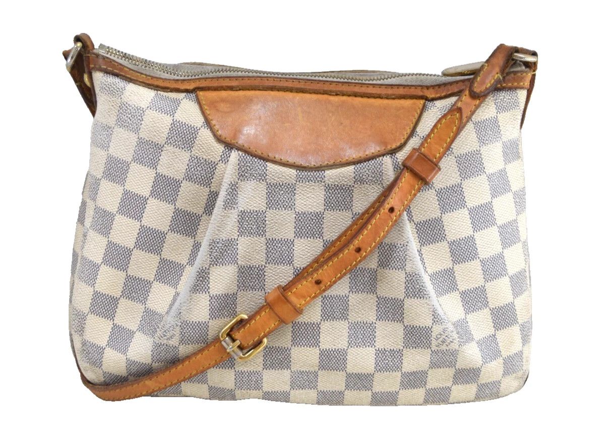 Louis Vuitton Louis Vuitton Siracusa PM Crossbody Bag Azur Canvas N41113 Size ONE SIZE - 2 Thumbnail