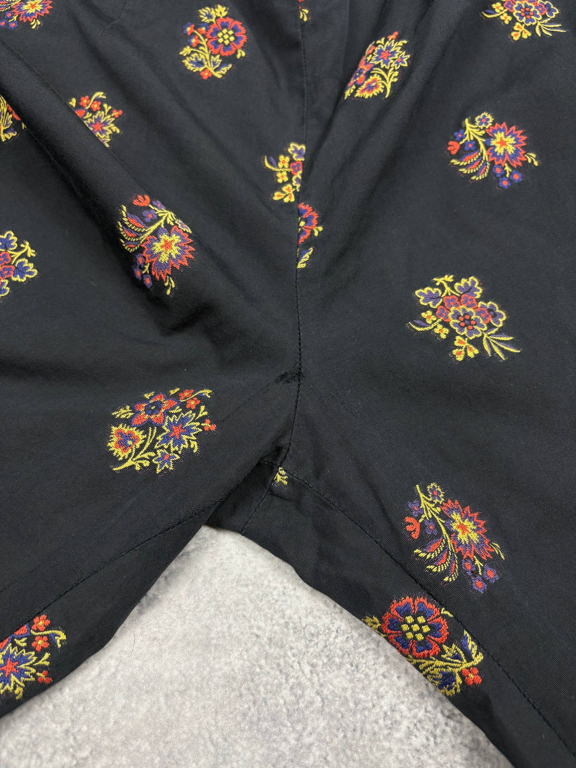 Kenzo Women Kenzo Jeans Pants Oriental Floral Art Print Vintage Size 28" / US 6 / IT 42 - 10 Thumbnail