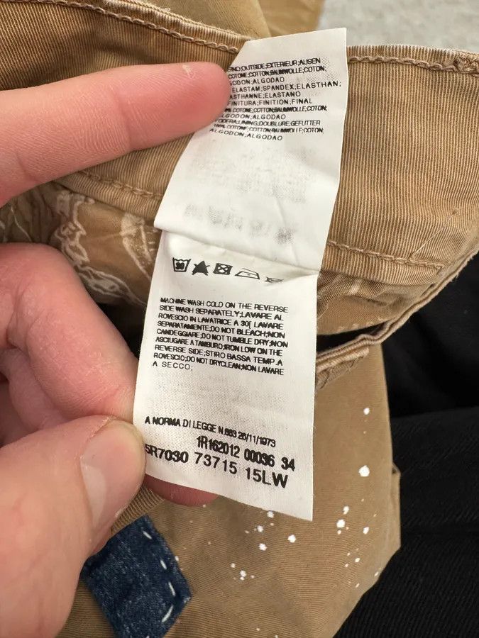 John Galliano 2010s John Galliano Skinny Beige UK Flag Pocket Pants Size US 30 / EU 46 - 13 Thumbnail
