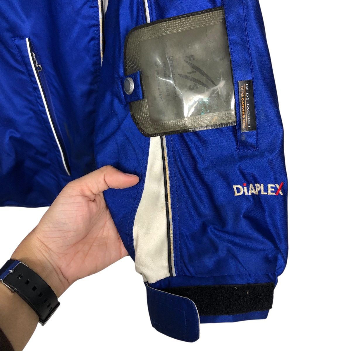 Japanese Brand Phenix FIS Tech Ski Shell — 90s Alpine Blue Racer Jacket Size US L / EU 52-54 / 3 - 17 Thumbnail