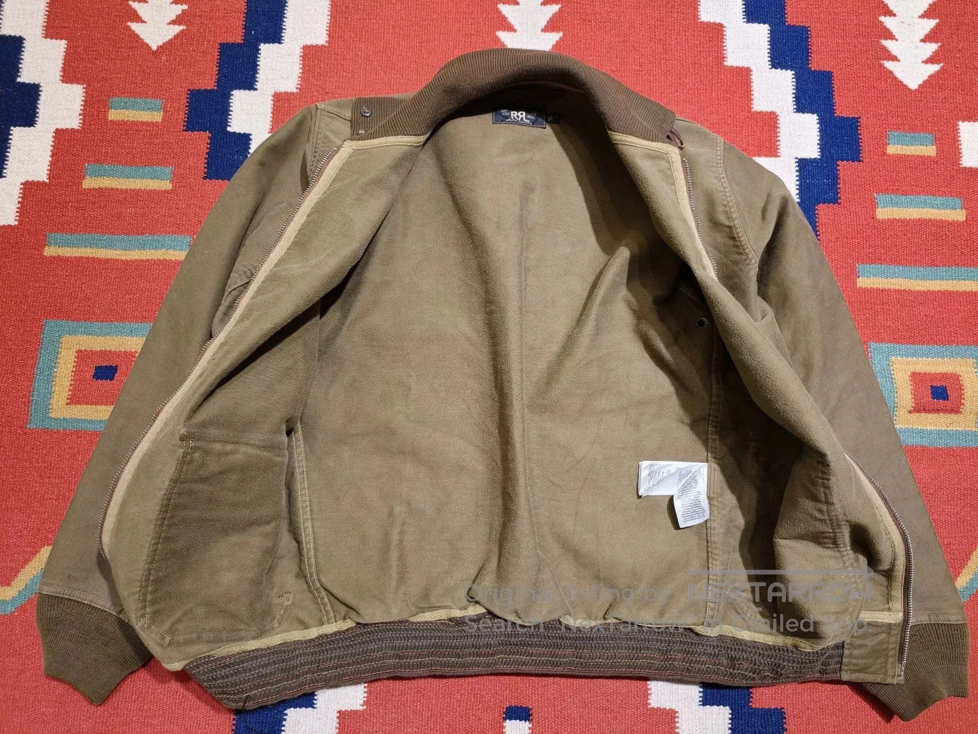 RRL Ralph Lauren RRL A1 Flight Jacket in Olive Brown. Size US S / EU 44-46 / 1 - 8 Thumbnail