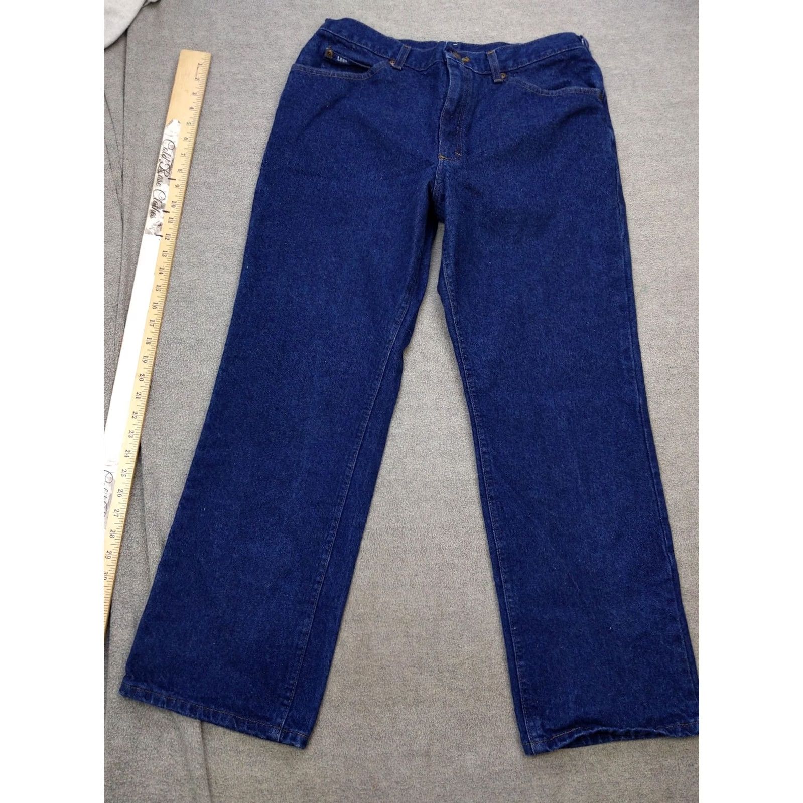 Lee VINTAGE Lee Jeans Mens 36 Blue Indigo Heavy Denim Straight Leg 5 Pocket Vtg Size US 36 / EU 52 - 2 Thumbnail