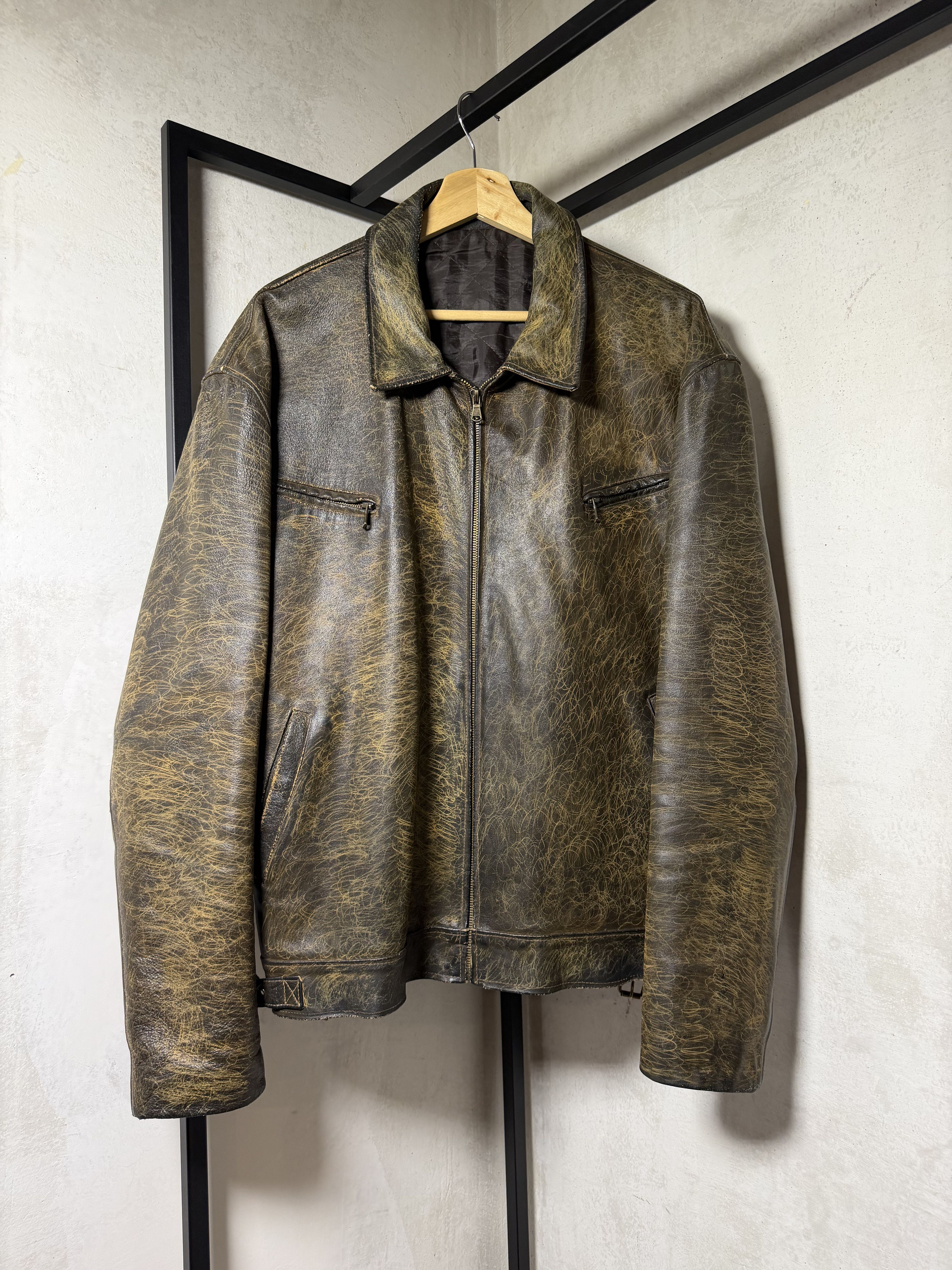 Genuine Leather Boxy Italian Genuine Leather Padded Jacket Size US XL / EU 56 / 4 - 1 Thumbnail