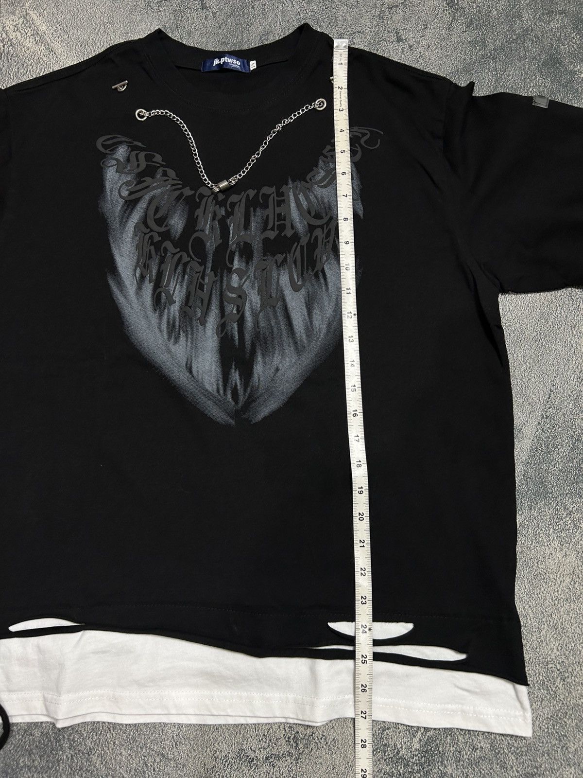 Japanese Brand chain design Layered longsleeve Size US XL / EU 56 / 4 - 8 Thumbnail