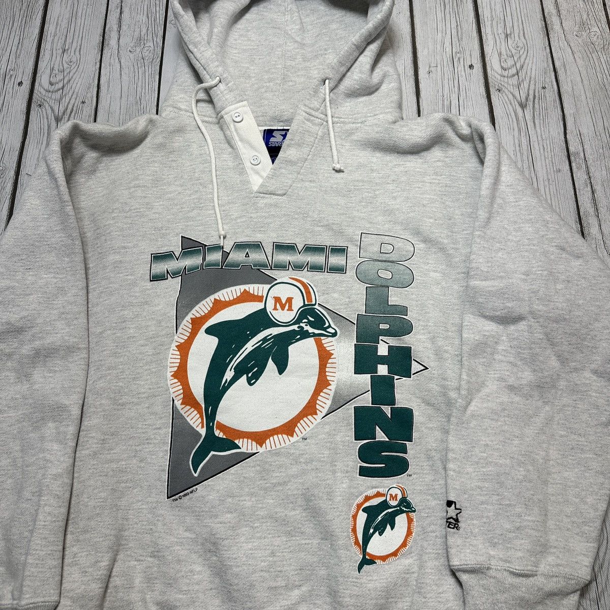 NFL × Starter × Vintage Vintage Miami Dolphins hoodie Size US M / EU 48-50 / 2 - 3 Thumbnail