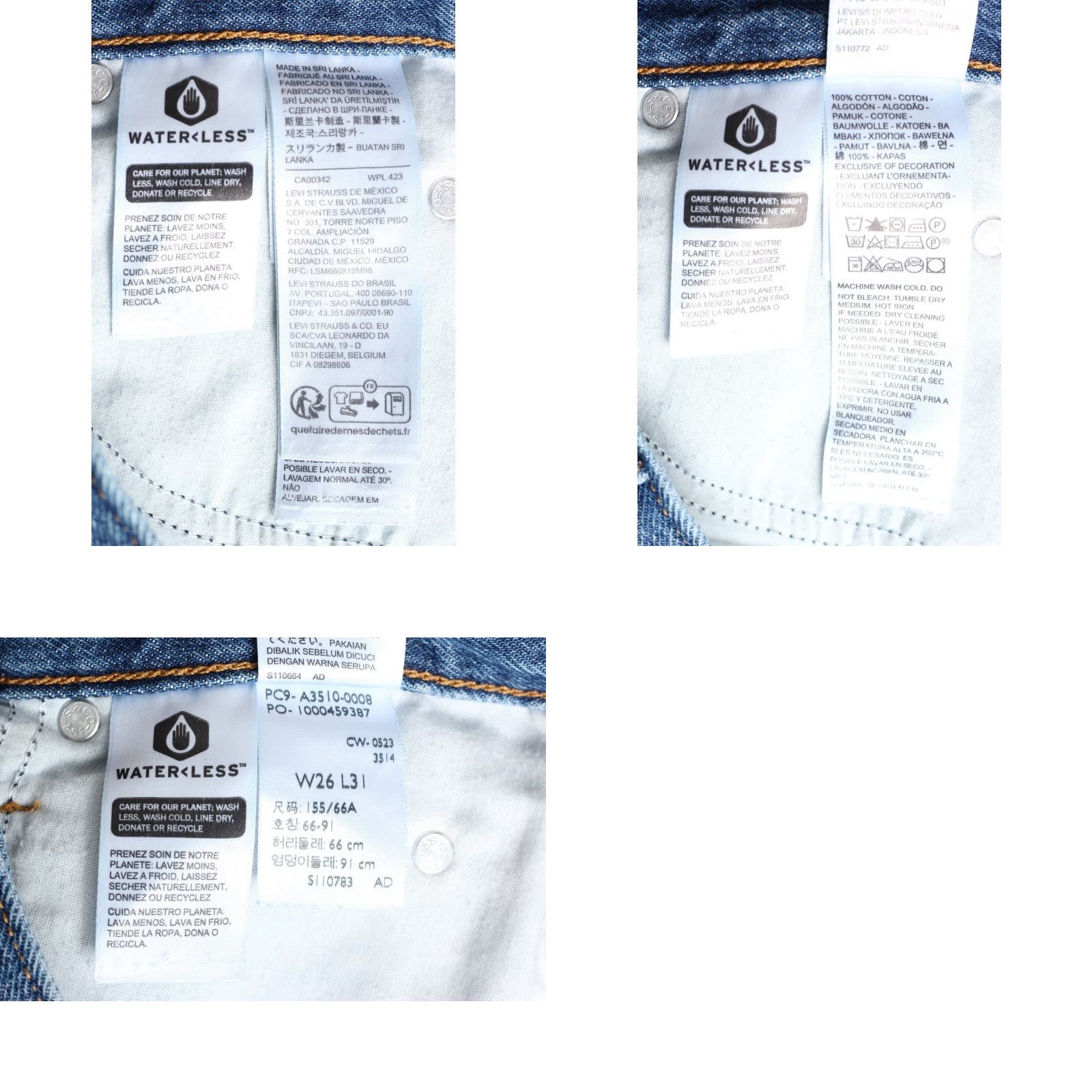 Levi's VINTAGE LEVI’S ’94 BAGGY Jeans Women 26 Regular W26 L31 Zip Fly, 5-Pocket Denim Blue Size 26" / US 2 / IT 38 - 8 Thumbnail