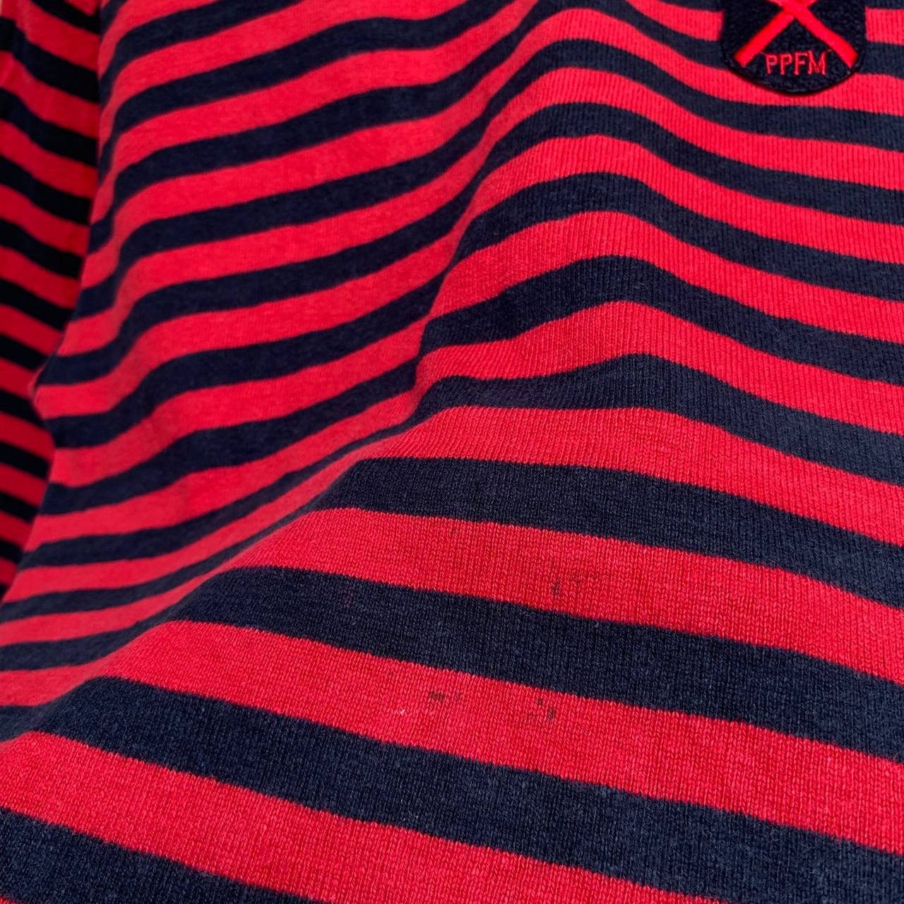 PPFM Vintage Y2K PPFM Red & Black Stripe Punk Sweatshirt Size US M / EU 48-50 / 2 - 13 Thumbnail
