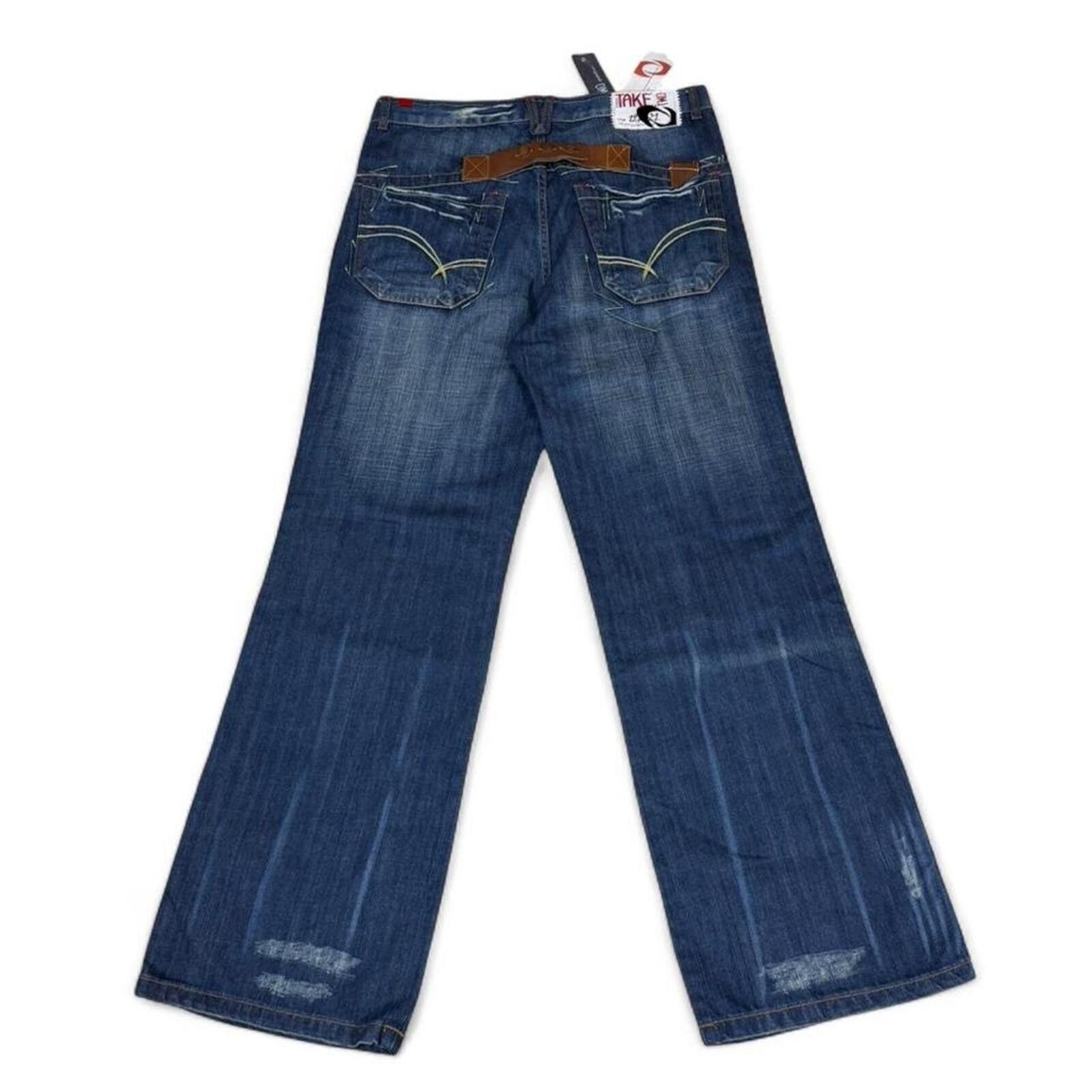 Other Vintage Style Take Two Upgraded unique detailing denim jeans Size US 35 - 2 Thumbnail