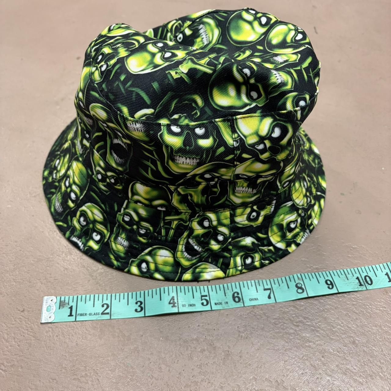Liquid Blue RARE Liquid Blue Green Skull Bucket Hat Size ONE SIZE - 5 Thumbnail