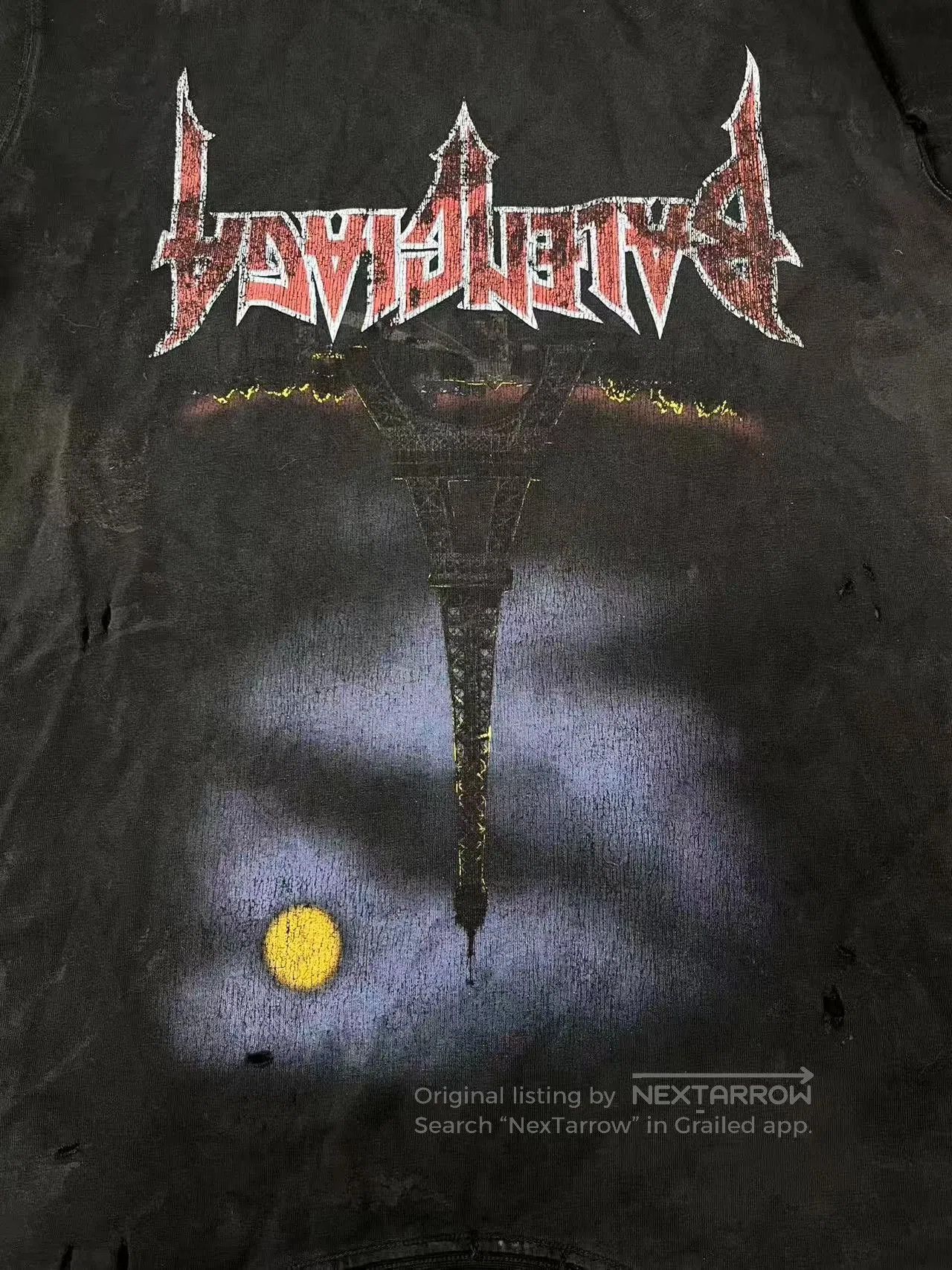 Balenciaga Balenciaga Black Graphic Print Short Sleeve T. Size US S / EU 44-46 / 1 - 3 Thumbnail