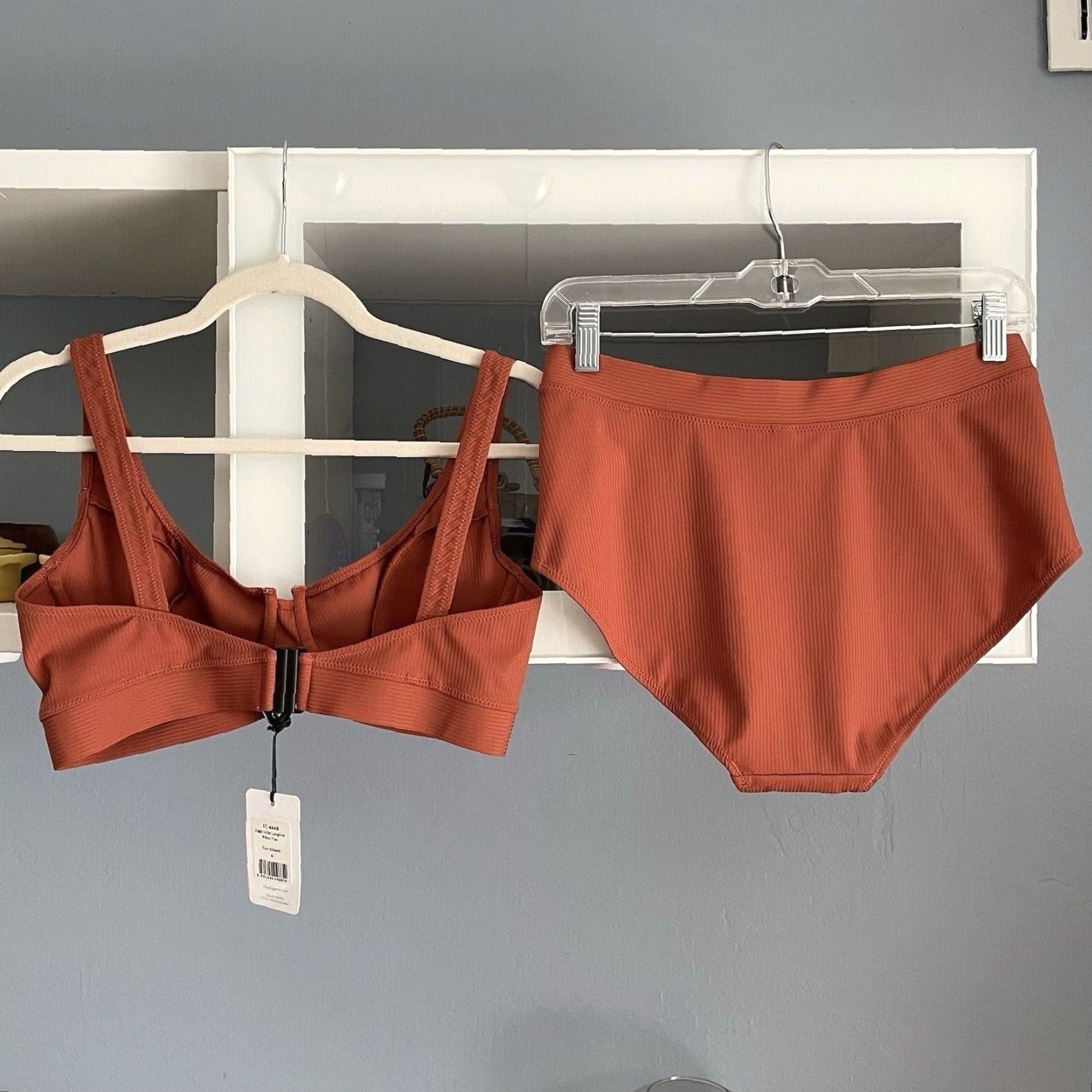 Vintage Else Ziggy Bikini Set Underwire Longline Top & High Waist Bottom Sun Kissed 8/10 Size M / US 6-8 / IT 42-44 - 4 Thumbnail