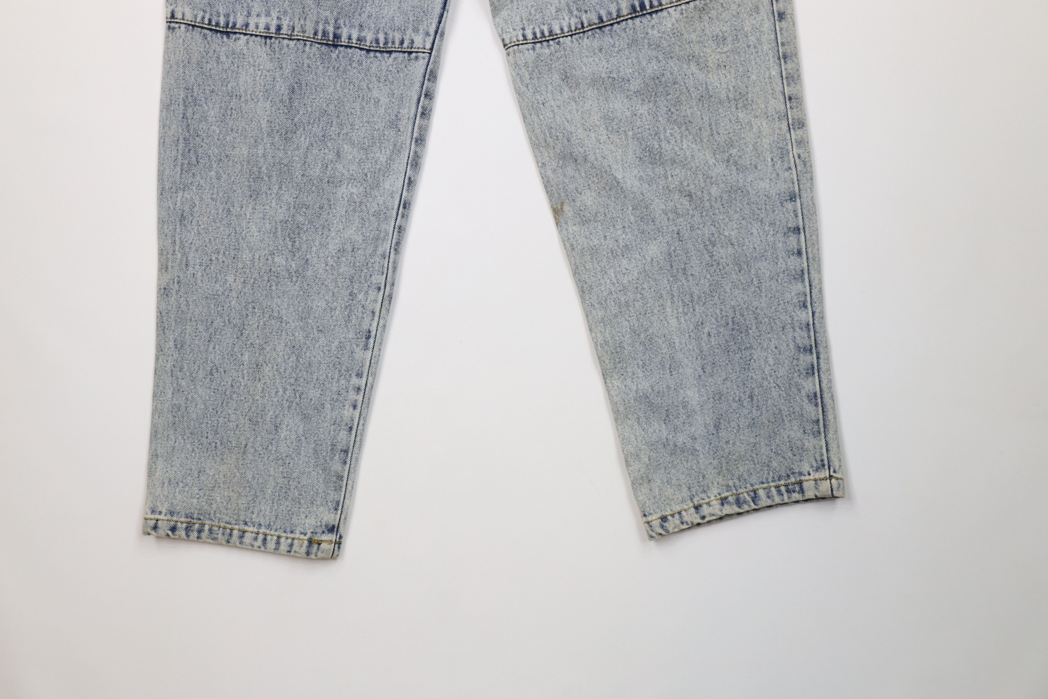 Vintage Deadstock Vintage 90s Streetwear Trim Acid Wash Denim Jeans Size 32" / US 10 / IT 46 - 13 Thumbnail