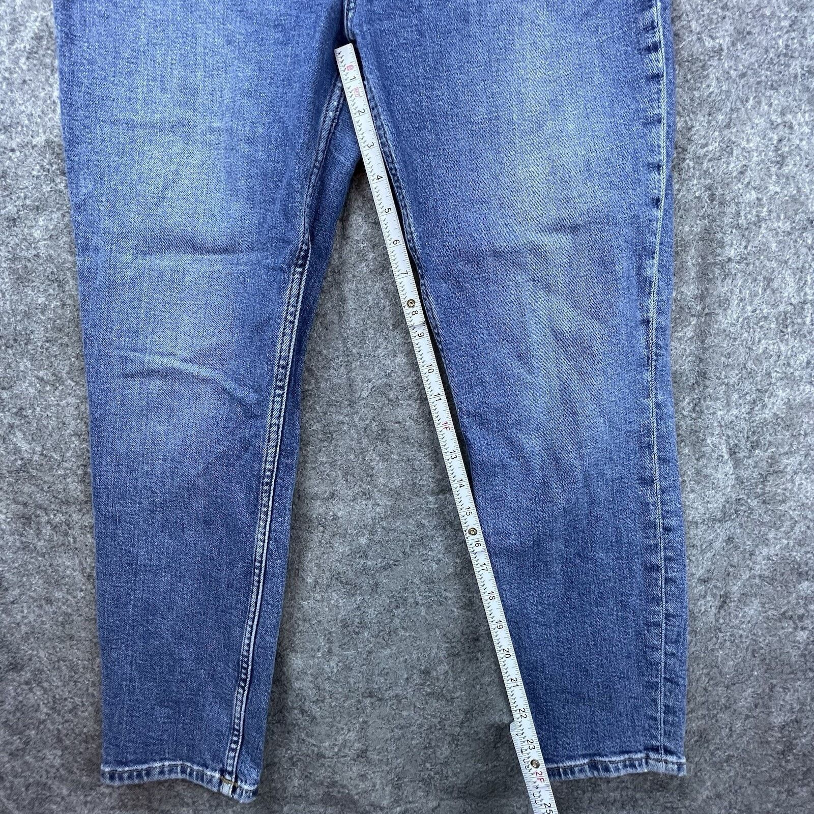RE/DONE Re/Done Jeans Womens 31 Blue 90s High Rise Ankle Crop Size 31" - 7 Thumbnail