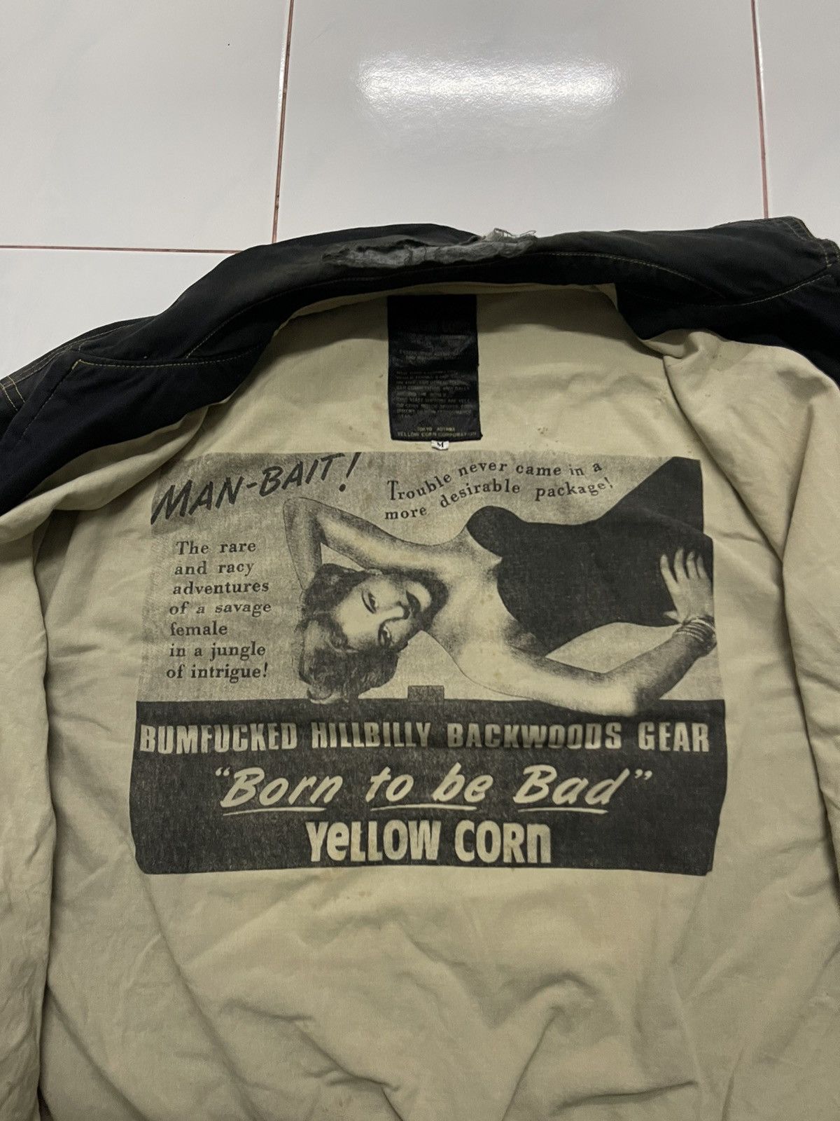 Vintage × YELLOW CORN 2000s YELLOW CORN HAMSTEAK SUN FADED DISTRESSED JACKET RARE Size US M / EU 48-50 / 2 - 14 Thumbnail