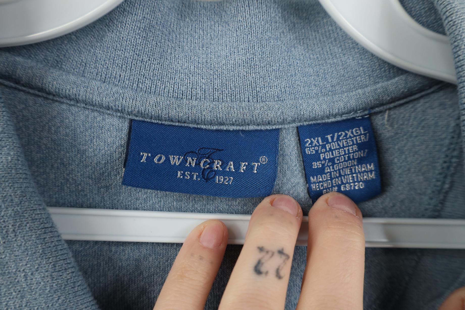 Vintage Vintage 90s Streetwear Knit Collared Golf Polo Shirt Blue Size US XXL / EU 58 / 5 - 9 Thumbnail