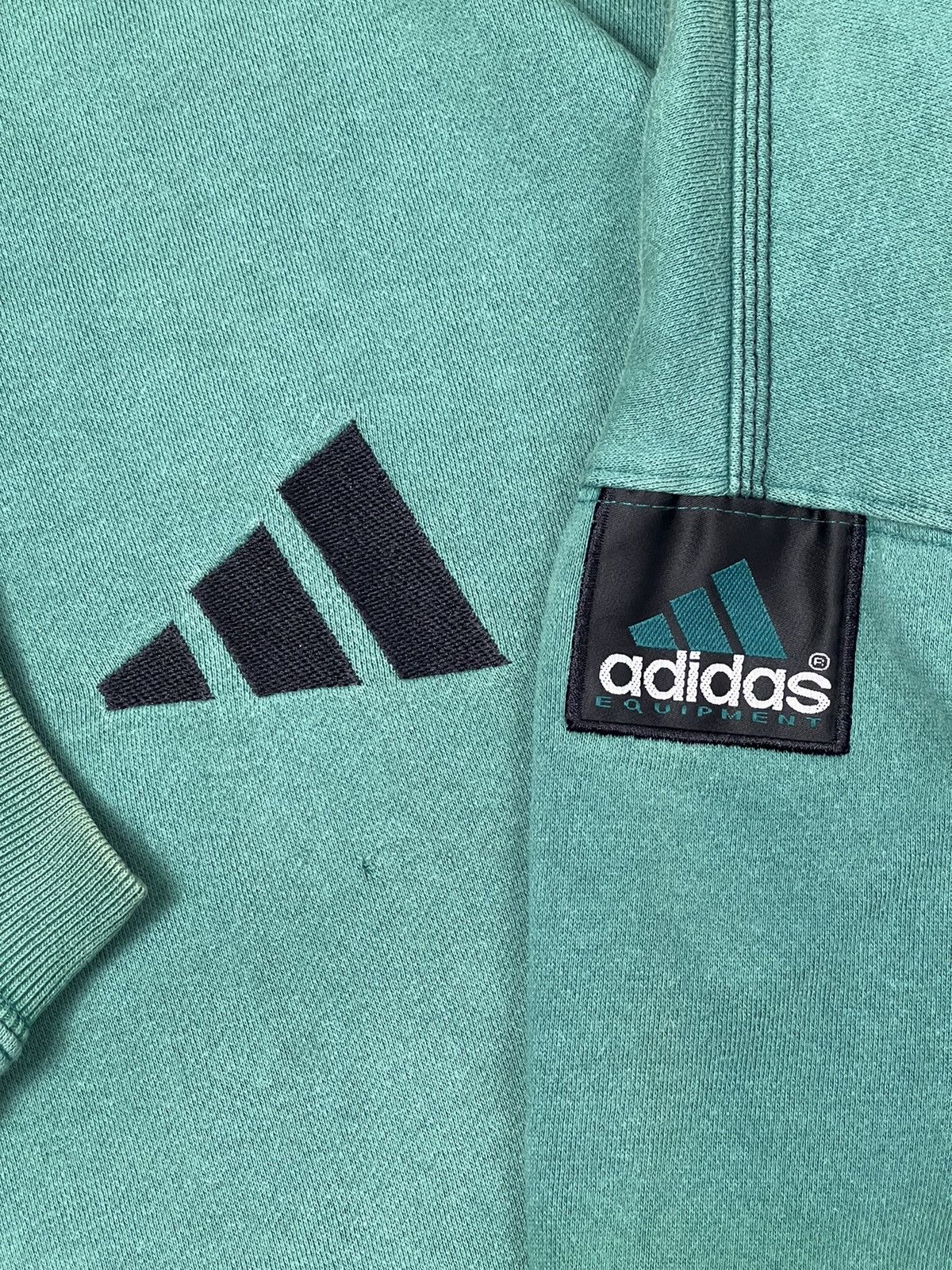 Adidas 1990s Adidas Equipment Green Crewneck Sweatshirt Vintage Size US L / EU 52-54 / 3 - 10 Thumbnail