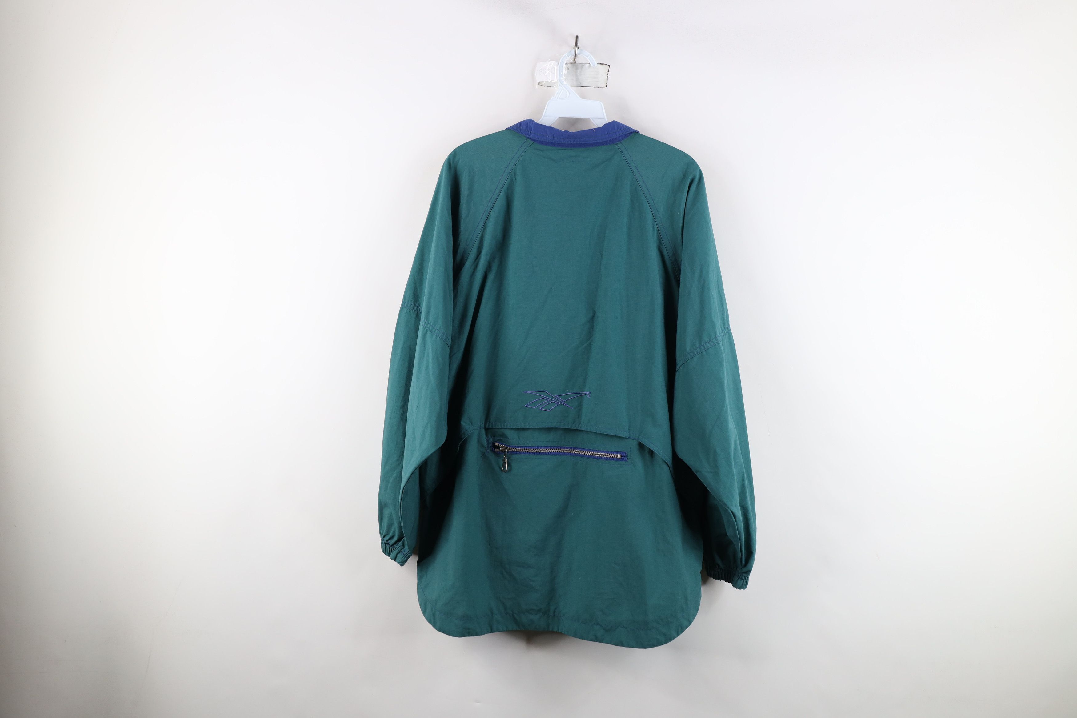 Reebok × Vintage Vintage 90s Reebok Big Logo Packable Windbreaker Jacket Size M / US 6-8 / IT 42-44 - 14 Thumbnail