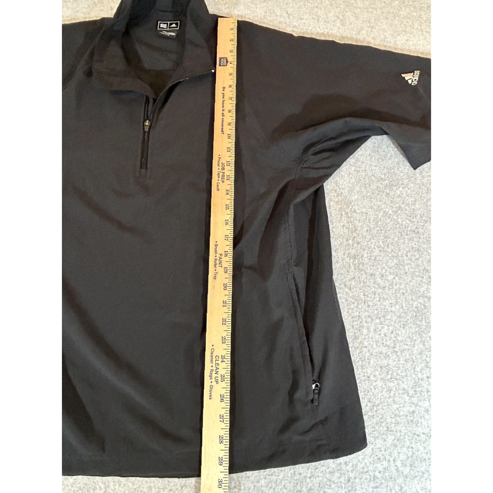 Adidas Adidas Jacket Mens Large Black 1/4 Zip Golf Windbreaker Pullover ClimaCool Size US L / EU 52-54 / 3 - 6 Thumbnail