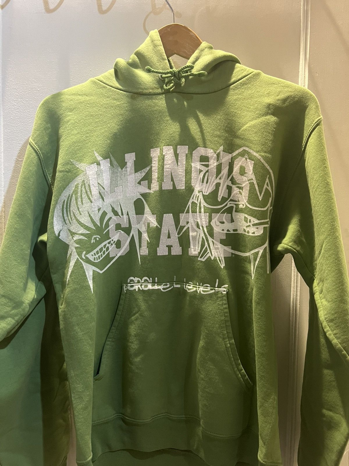 Vintage Greens “Illinois State” Hoodie with Gorillaz Print Size US S / EU 44-46 / 1 - 2 Thumbnail