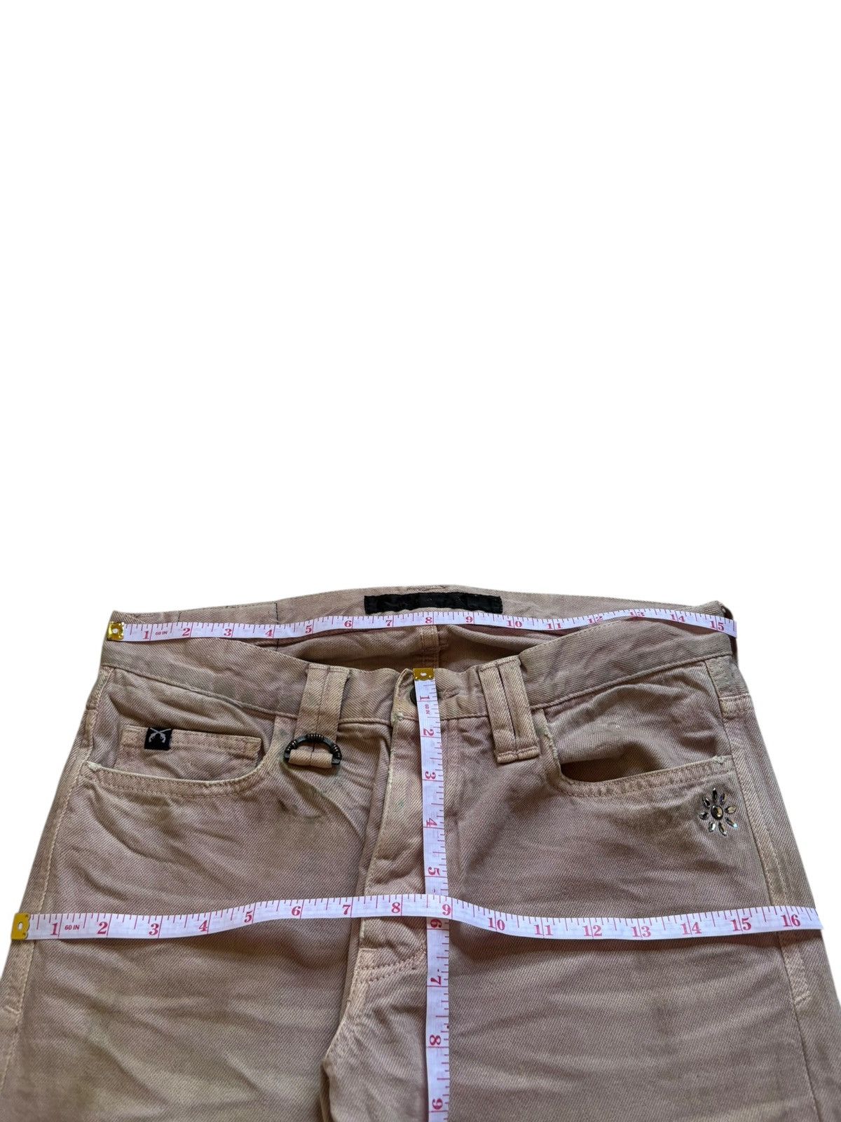 Designer × Japanese Brand × Roar Vintage Roar Beige Embroidery Jeans Size US 31 - 12 Thumbnail