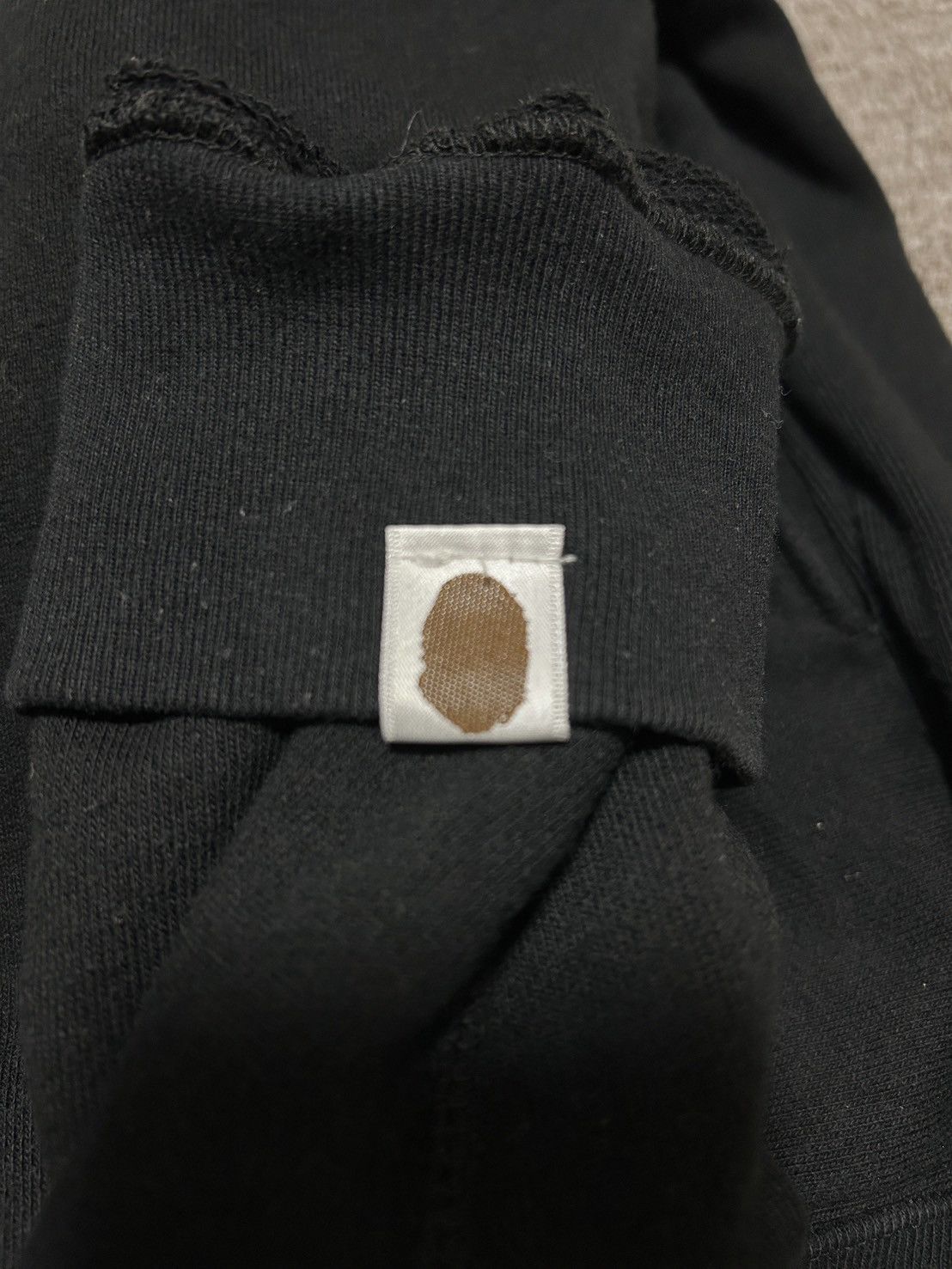 Bape OG Bape Black College Color Logo Full Zip Hoodie Size US L / EU 52-54 / 3 - 7 Thumbnail
