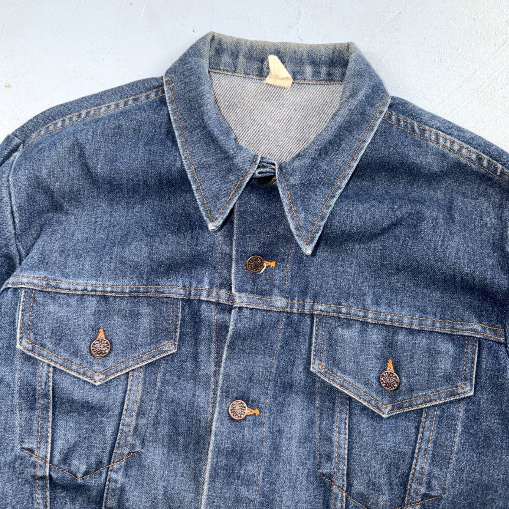 JCPenney VINTAGE JC Penney Ranchcraft Denim Jacket 1970s Blue L Long Sleeve Mens Womens 70s Casual Denim Brand: JC Penney Size US L / EU 52-54 / 3 - 7 Thumbnail