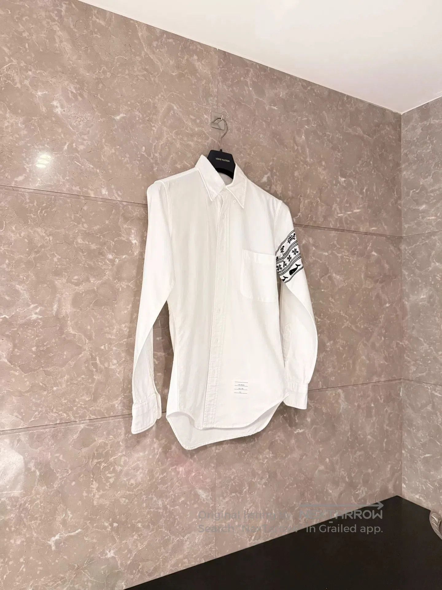 Thom Browne Thom Browne Whale Embroidery White Shirt. Size US S / EU 44-46 / 1 - 1 Thumbnail