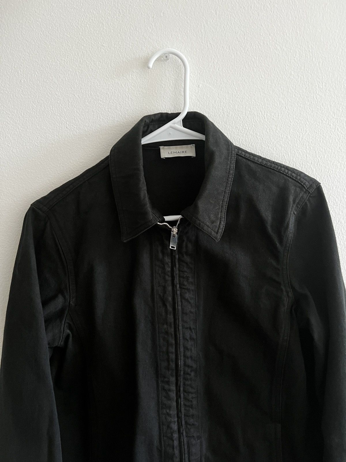 Lemaire Black zipped denim jacket Size L / US 10 / IT 46 - 3 Thumbnail